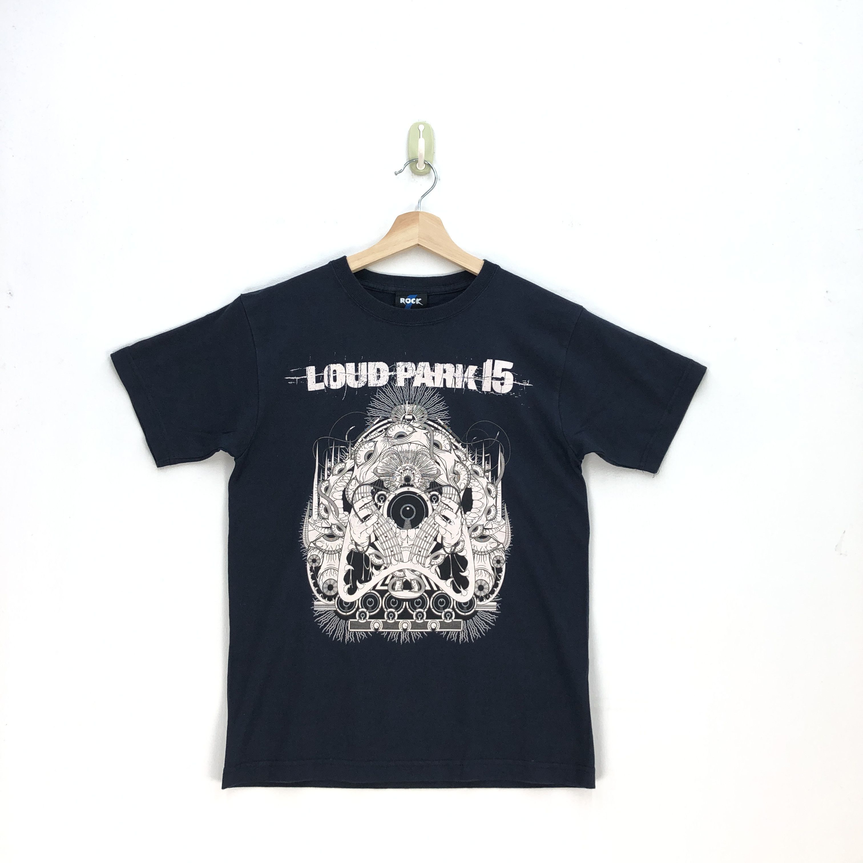 Band Tees Loud Park 15 T Shirt Japanese Slayer Megadeth Concert Tees Size S / US 4 / IT 40 - 1 Thumbnail