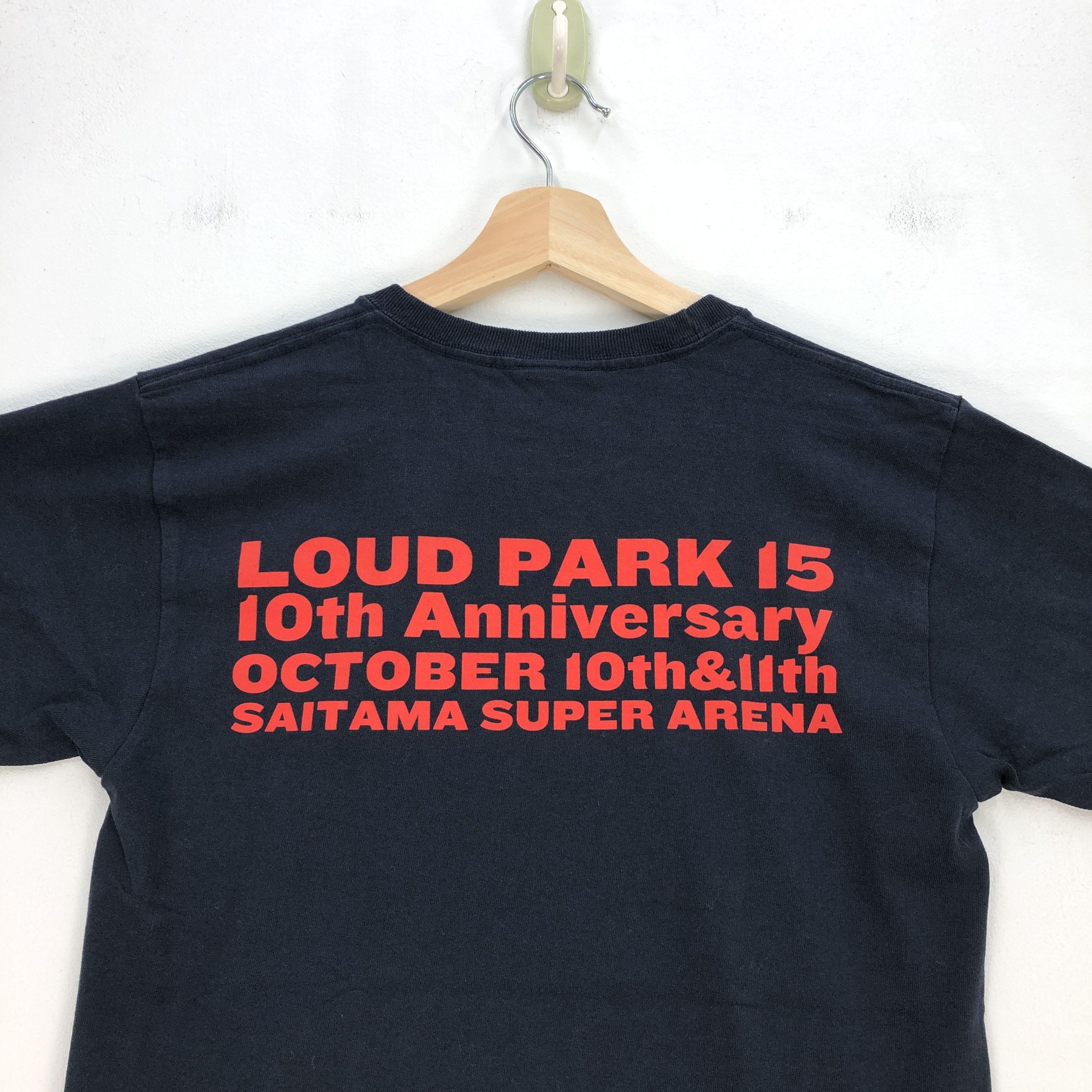 Band Tees Loud Park 15 T Shirt Japanese Slayer Megadeth Concert Tees Size S / US 4 / IT 40 - 4 Thumbnail