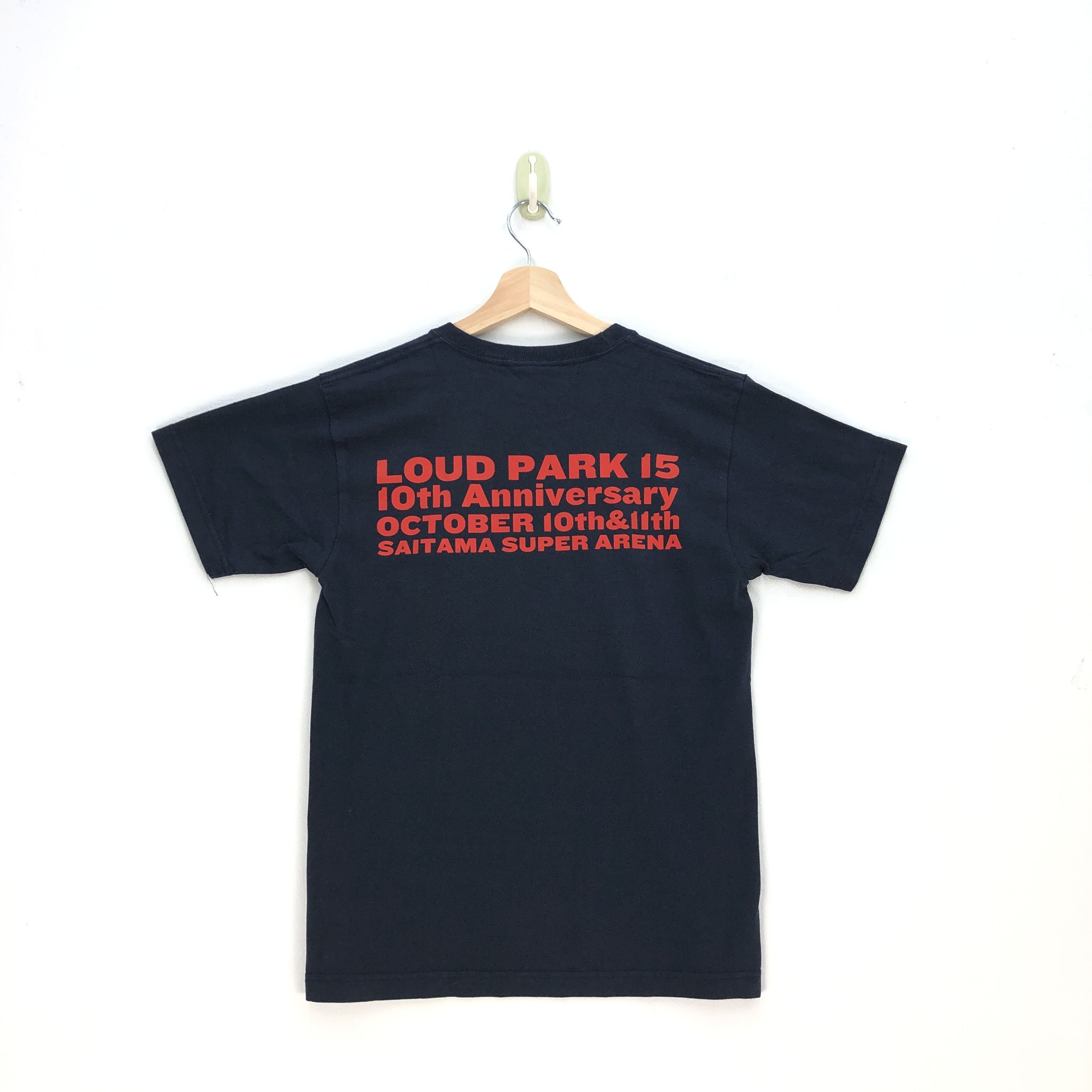 Band Tees Loud Park 15 T Shirt Japanese Slayer Megadeth Concert Tees Size S / US 4 / IT 40 - 2 Thumbnail