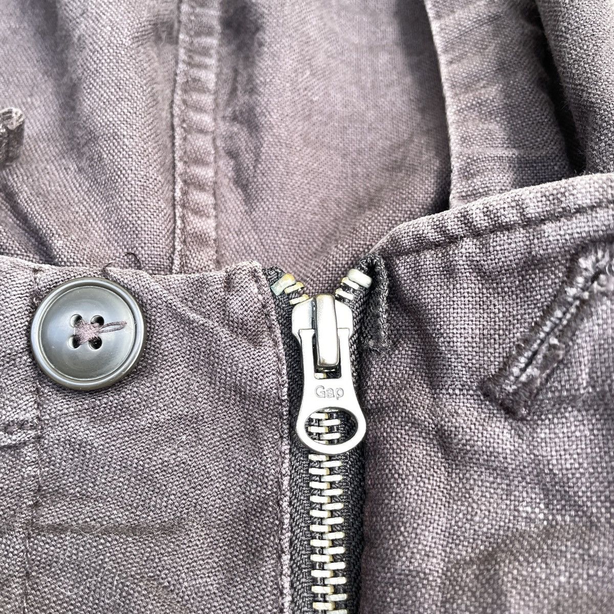 Gap Vintage 90's Gap Faded Zipper Hoodie Jacket Size US S / EU 44-46 / 1 - 7 Thumbnail