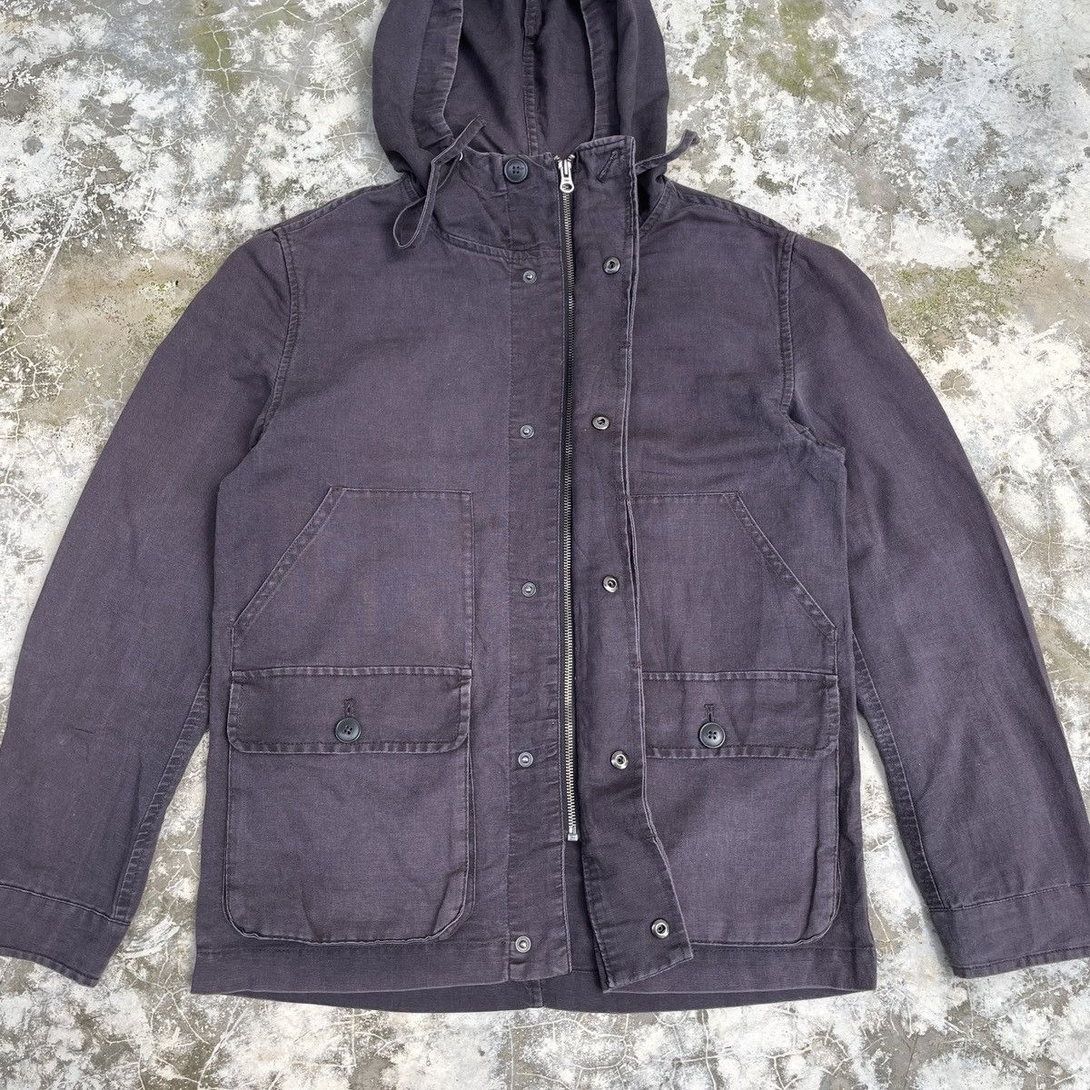 Gap Vintage 90's Gap Faded Zipper Hoodie Jacket Size US S / EU 44-46 / 1 - 4 Thumbnail