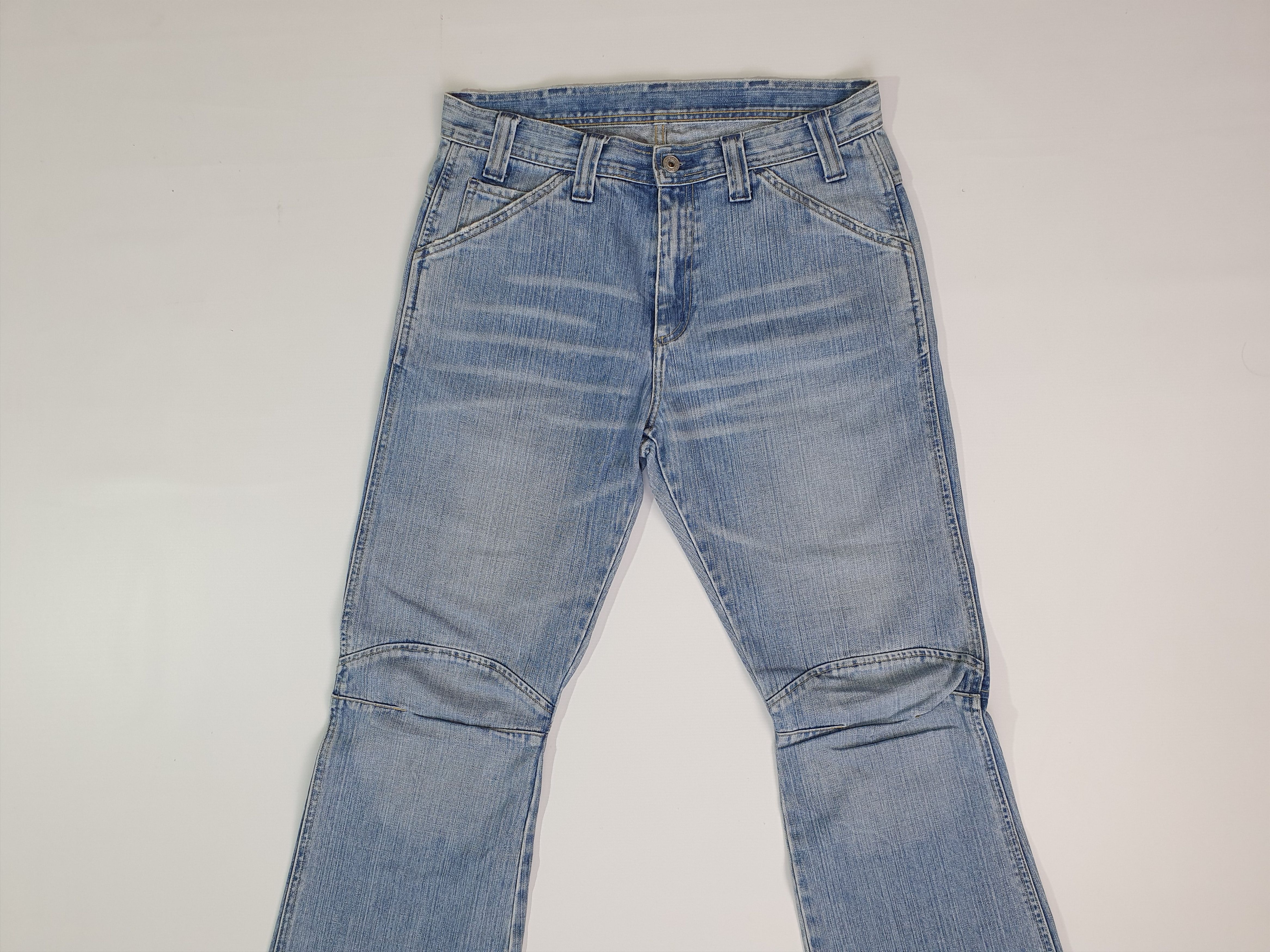 G-Star 90s Vintage Flare Gstar Comwood Jeans Biker Knees Size US 33 - 4 Thumbnail