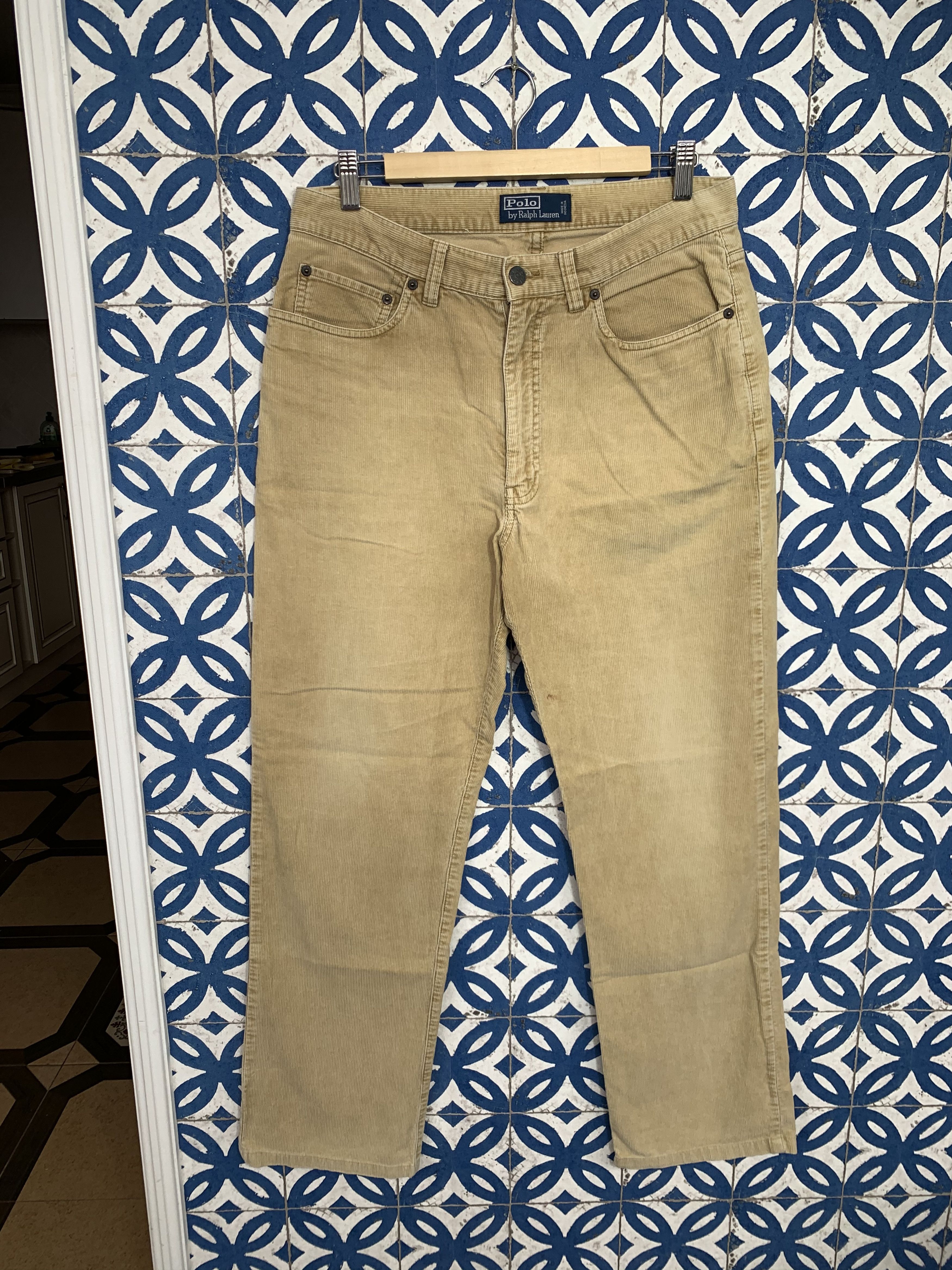 Polo Ralph Lauren × Ralph Lauren × Vintage Vintage Polo Ralph Lauren RL Corduroy Pants Size US 32 / EU 48 - 1 Thumbnail