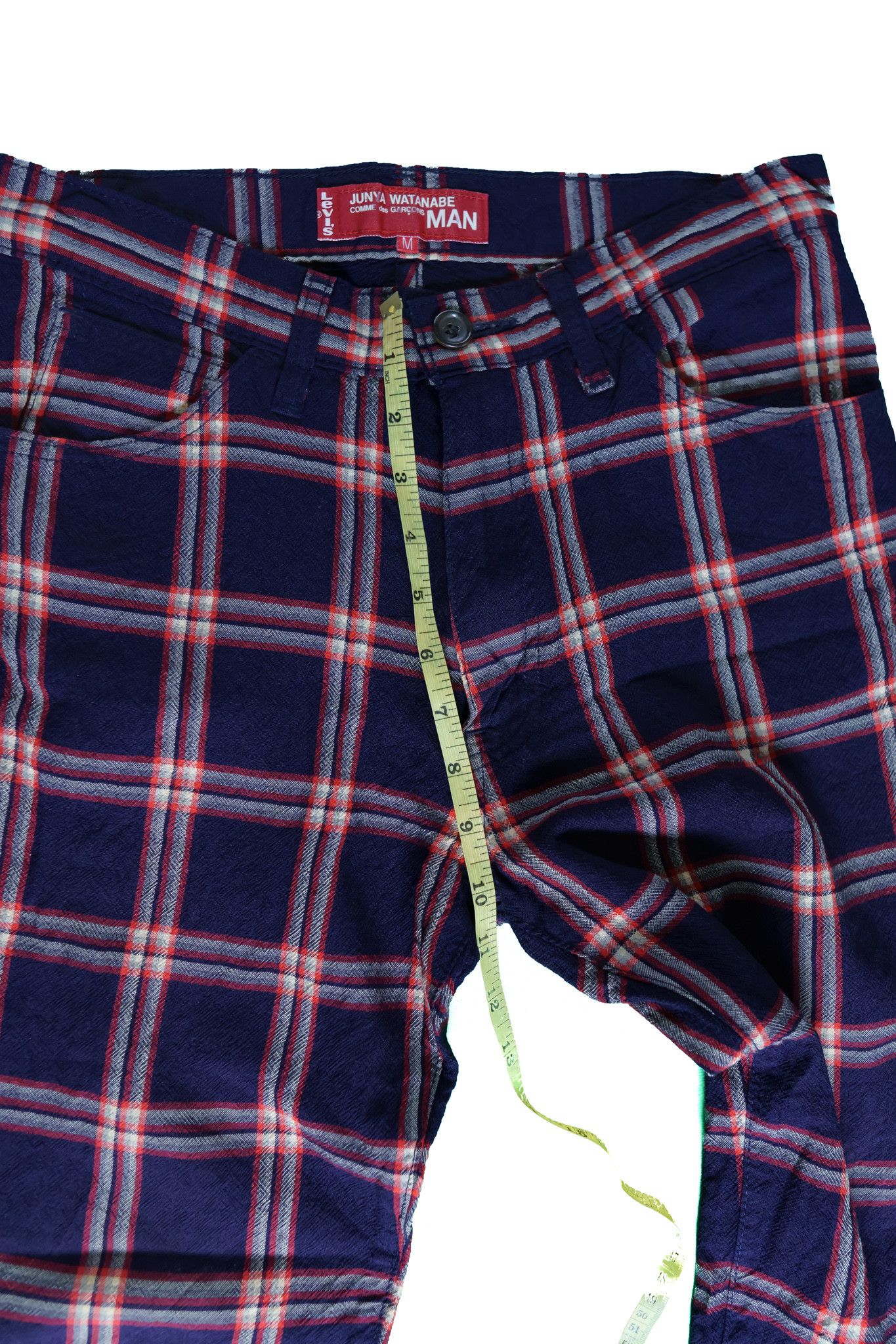 Comme des Garcons AD2002 Junya Watanabe x Levi's Wool Check Trousers Size US 29 - 11 Thumbnail