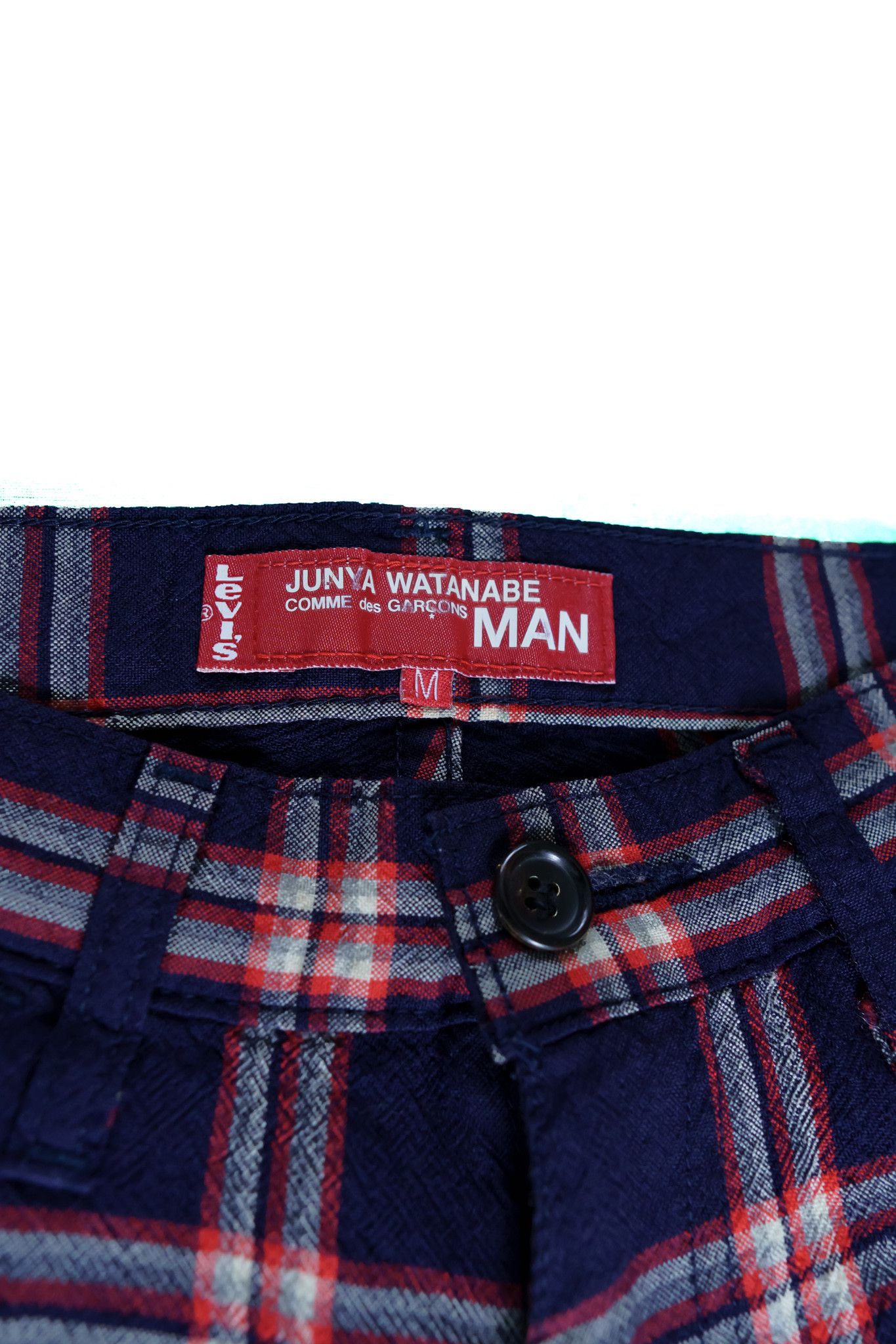 Comme des Garcons AD2002 Junya Watanabe x Levi's Wool Check Trousers Size US 29 - 3 Thumbnail