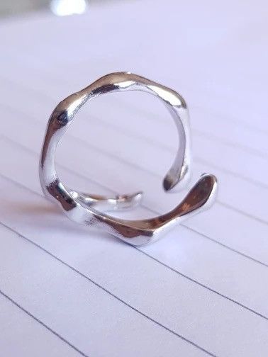 Jewelry Irregular Liquid Branch Adjustable Ring Size ONE SIZE - 5 Thumbnail