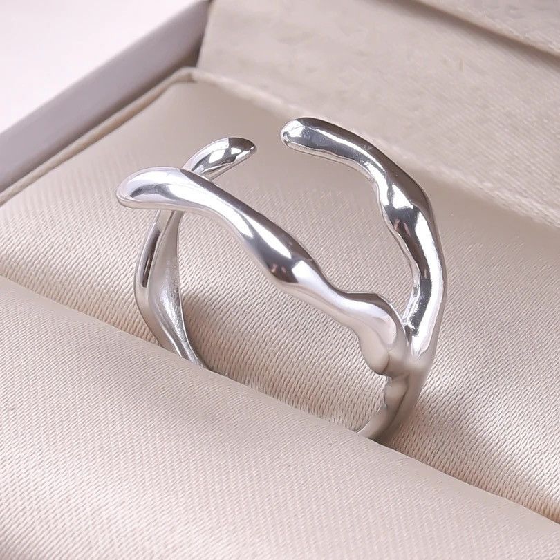 Jewelry Irregular Liquid Branch Adjustable Ring Size ONE SIZE - 1 Thumbnail