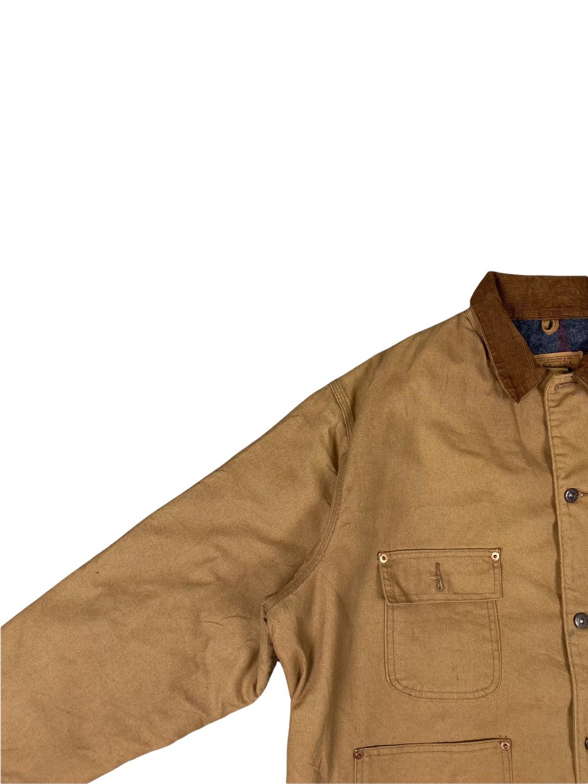 Levi's Vintage Levi's Work Wear Duck Canvas Chore Jacket Size US L / EU 52-54 / 3 - 3 Thumbnail