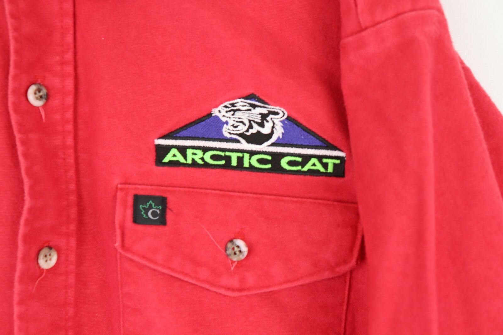 Vintage Vintage 80s Arctic Cat Chamois Cloth Shirt/Button Down Size M / US 6-8 / IT 42-44 - 2 Thumbnail