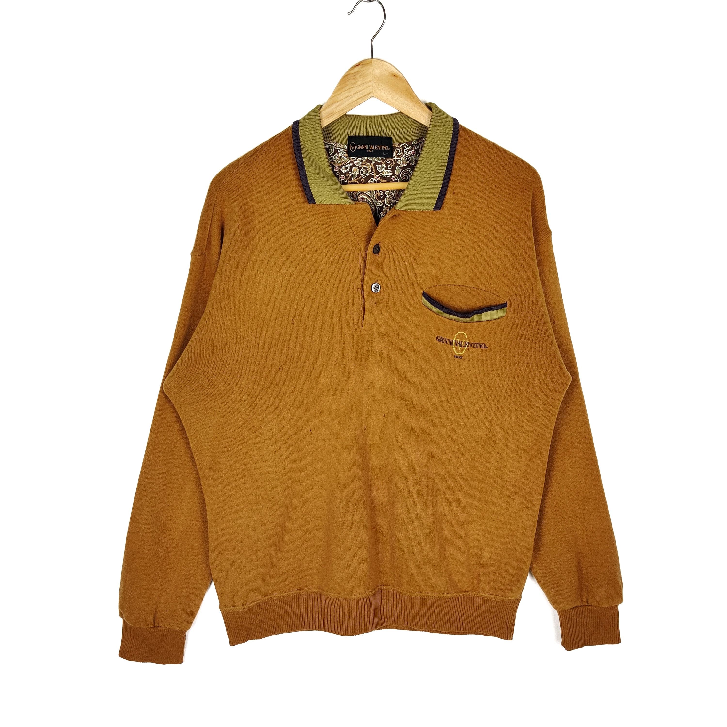Gianni Valentino Vintage Gianni Valentino Sweatshirt Small Logo Embroidered Size US L / EU 52-54 / 3 - 1 Thumbnail