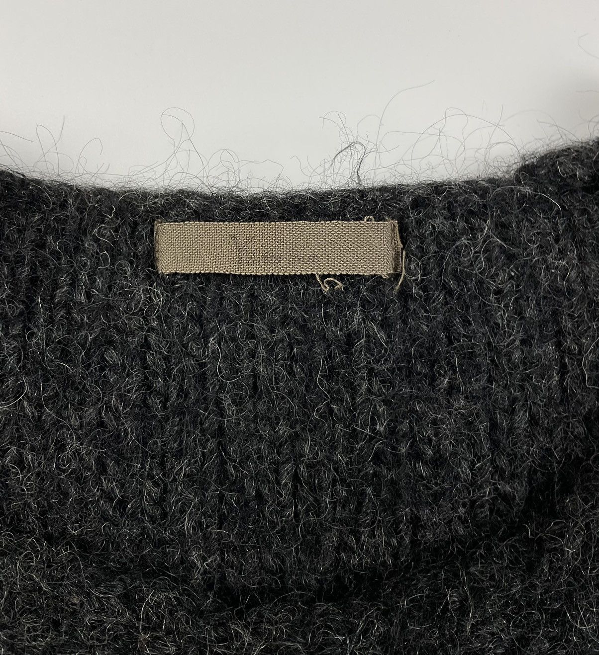 Yohji Yamamoto 90's Ys for Men - Yohji Yamamoto Reconstructed Wool Sweater Size US L / EU 52-54 / 3 - 8 Thumbnail