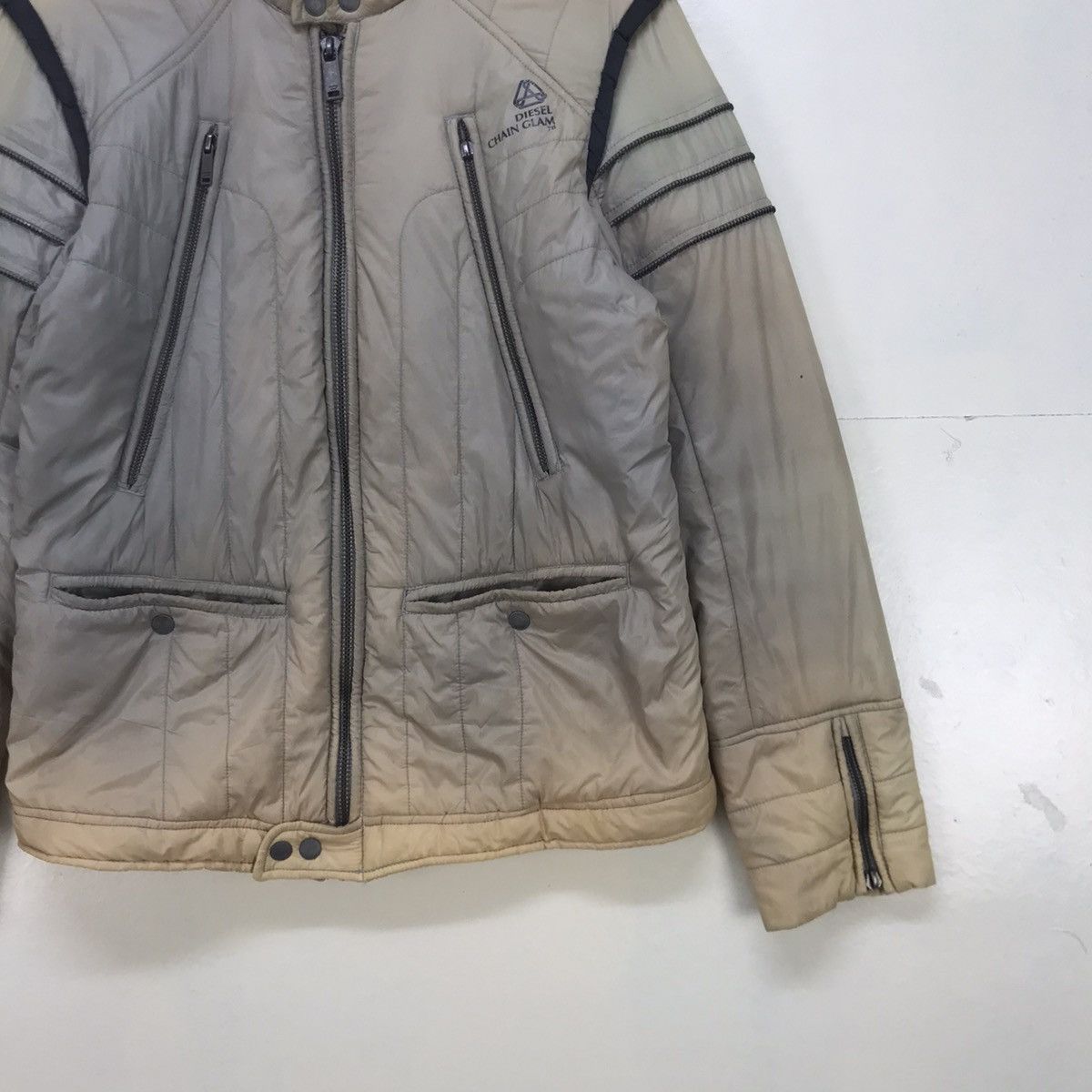 Diesel Diesel Chain Glam 78 Stylish Biker Jacket Size US S / EU 44-46 / 1 - 14 Thumbnail