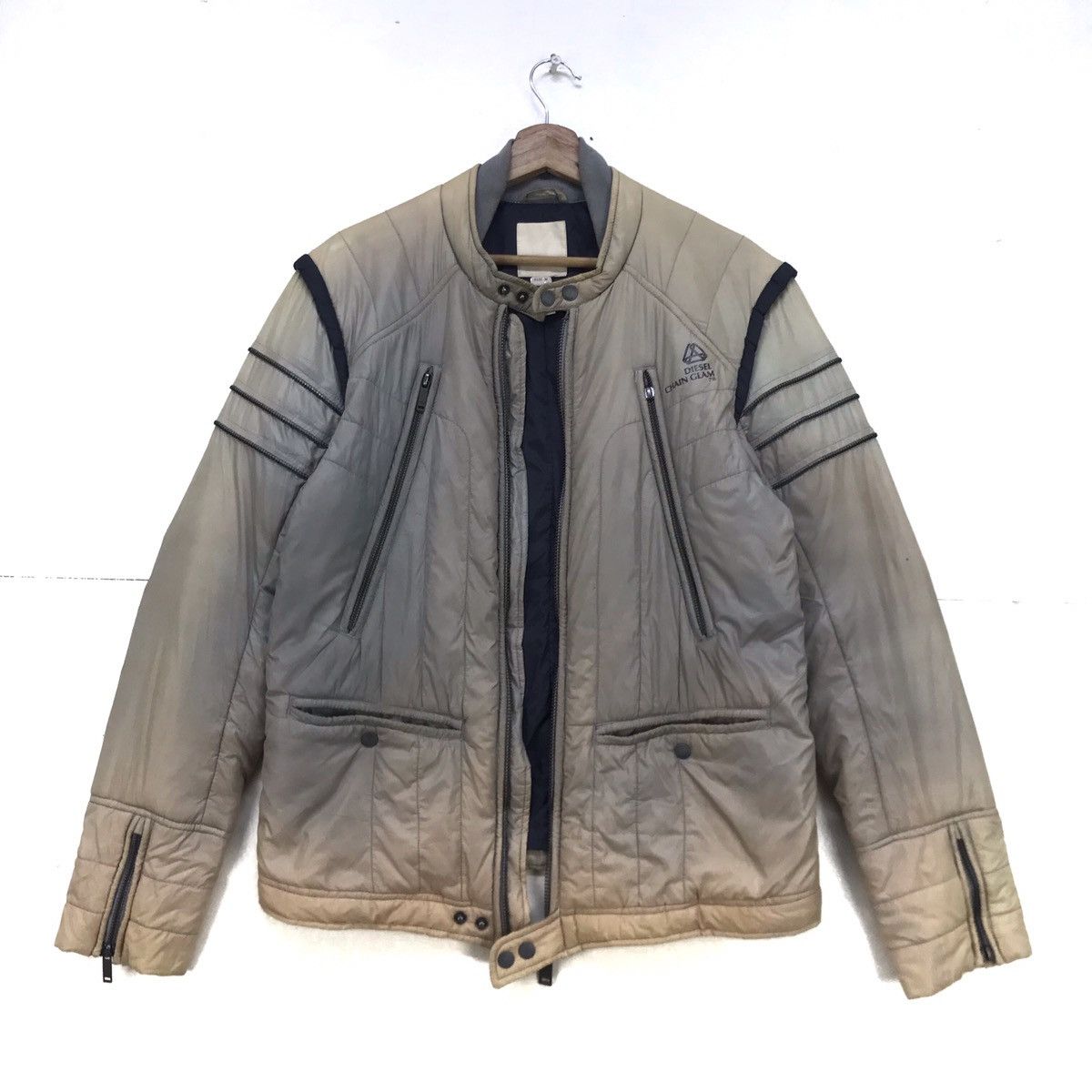 Diesel Diesel Chain Glam 78 Stylish Biker Jacket Size US S / EU 44-46 / 1 - 1 Thumbnail