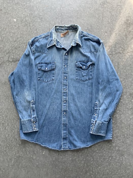 Vintage Crazy Vintage 90s Big Mac Denim Shirt | Grailed