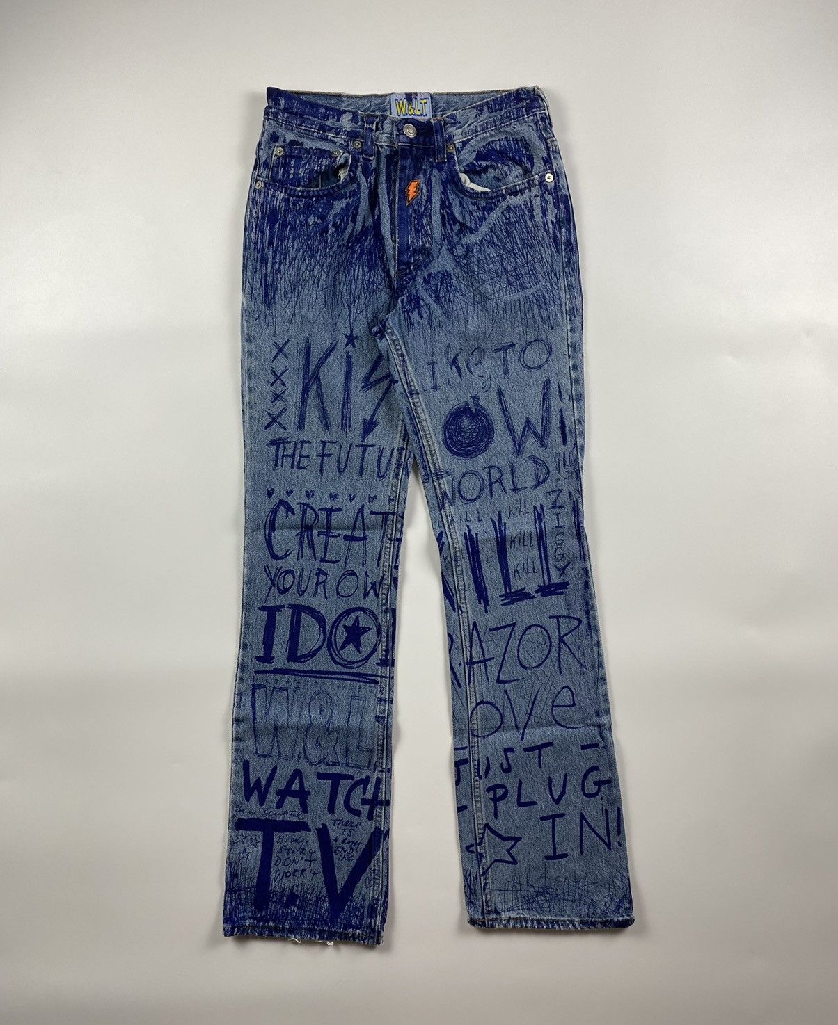 Walter Van Beirendonck W&LT A/W’97 Pen Denim Pants Size US 28 / EU 44 - 4 Thumbnail