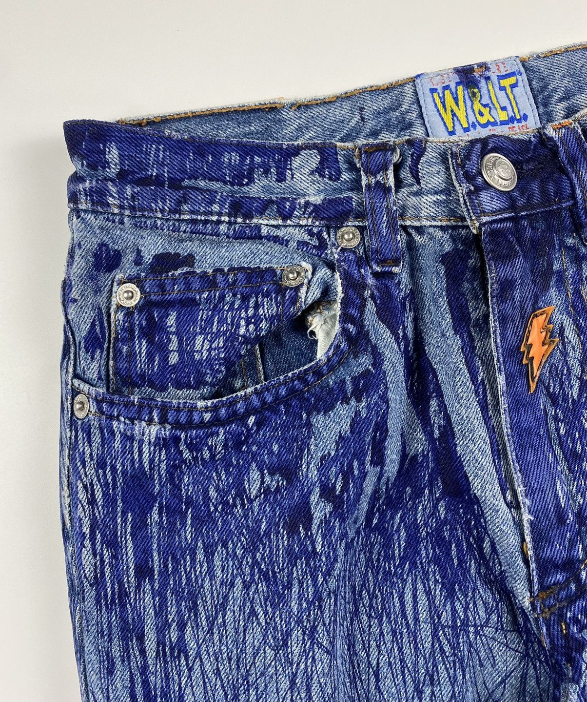 Walter Van Beirendonck W&LT A/W’97 Pen Denim Pants Size US 28 / EU 44 - 9 Thumbnail