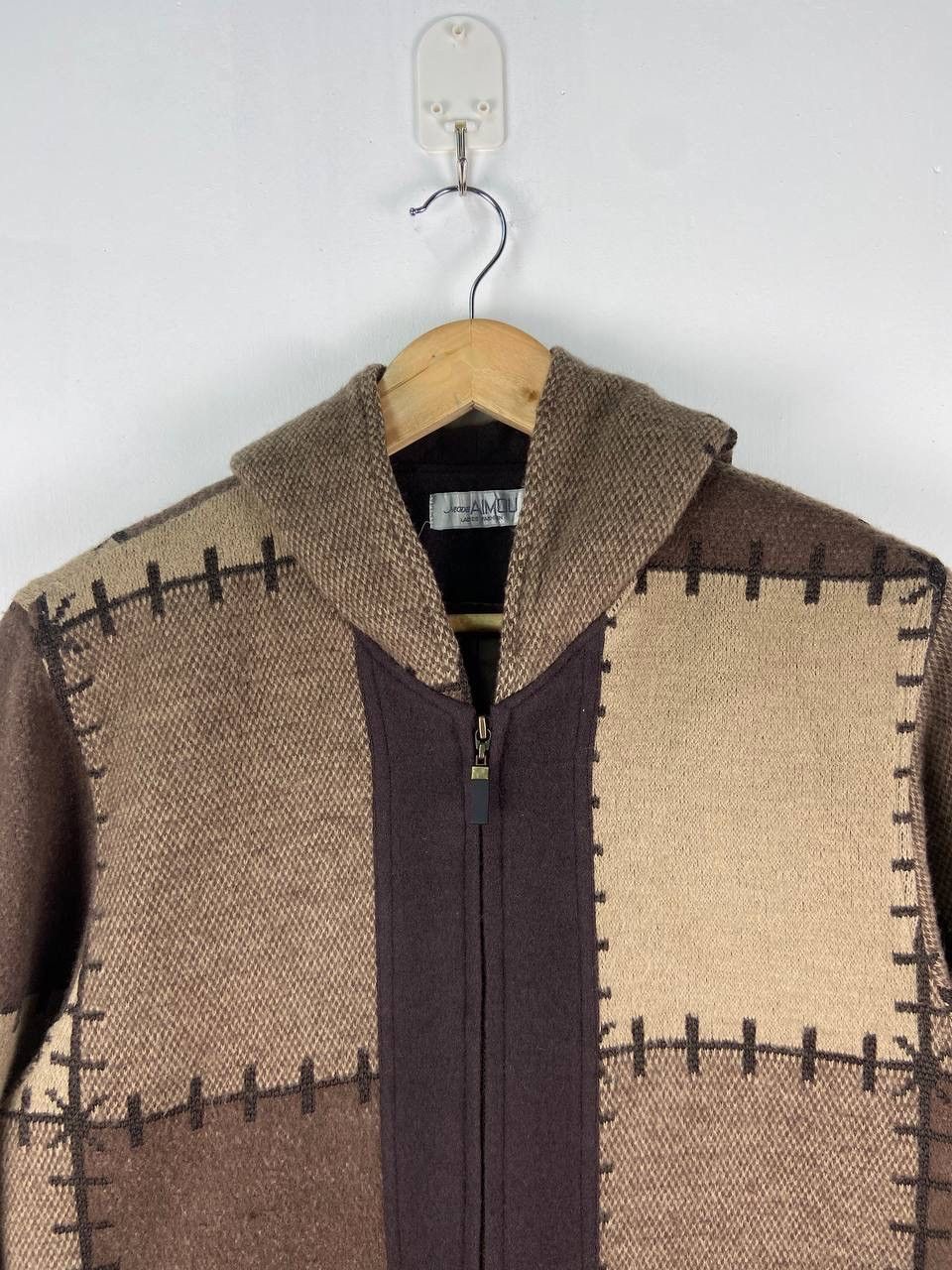 Japanese Brand Japanese Brand Colorblock Wool Jacket Parka Kapital Style Size US L / EU 52-54 / 3 - 6 Thumbnail