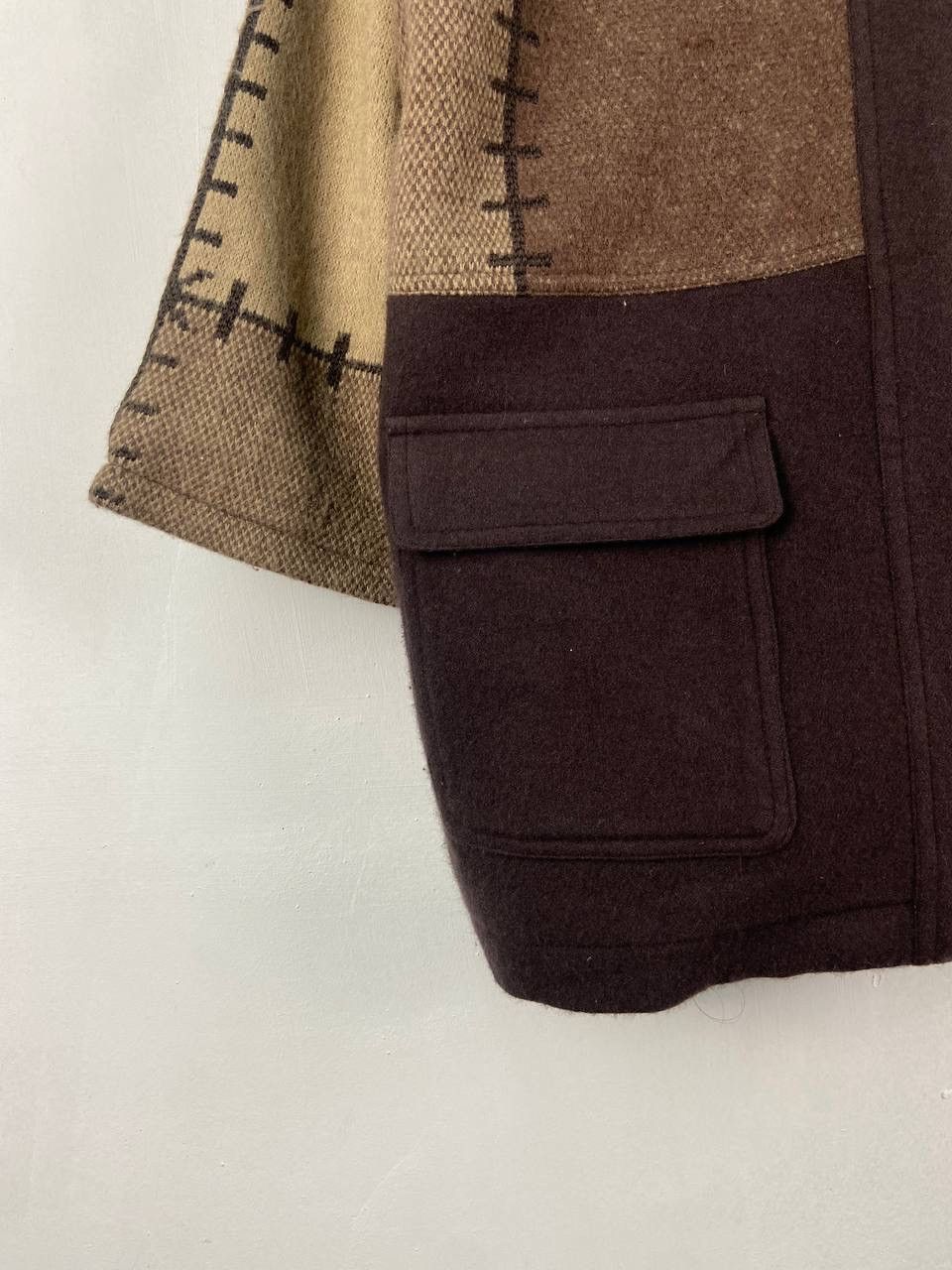Japanese Brand Japanese Brand Colorblock Wool Jacket Parka Kapital Style Size US L / EU 52-54 / 3 - 10 Thumbnail