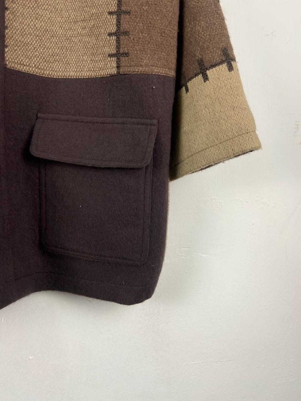 Japanese Brand Japanese Brand Colorblock Wool Jacket Parka Kapital Style Size US L / EU 52-54 / 3 - 9 Thumbnail