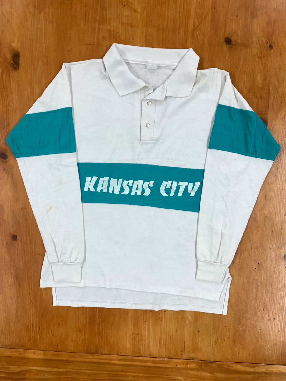 Vintage Vintage 1980s Kansas City Rugby Shirt Size US L / EU 52-54 / 3 - 1 Preview