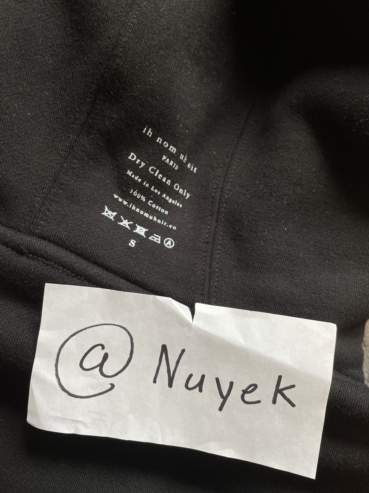 Ih Nom Uh Nit “Eleven” Face Black Hoodie Size US S / EU 44-46 / 1 - 6 Thumbnail