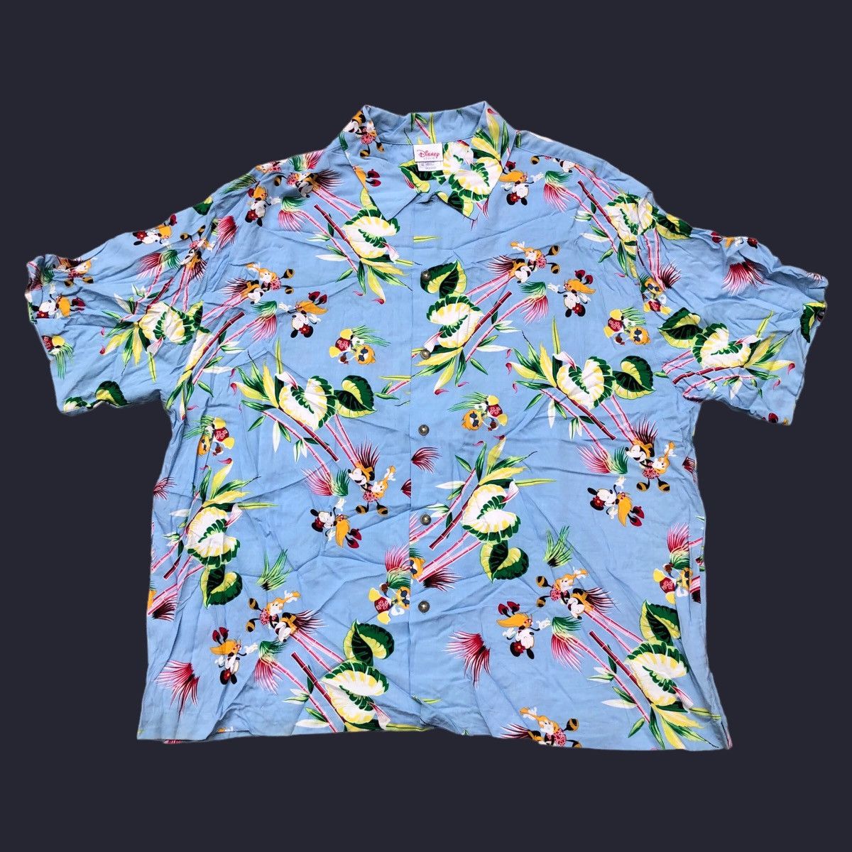 Disney × Vintage Vintage Disney Mickey Minnie Hawaiian Shirt Adult Size XL Size US XL / EU 56 / 4 - 1 Thumbnail