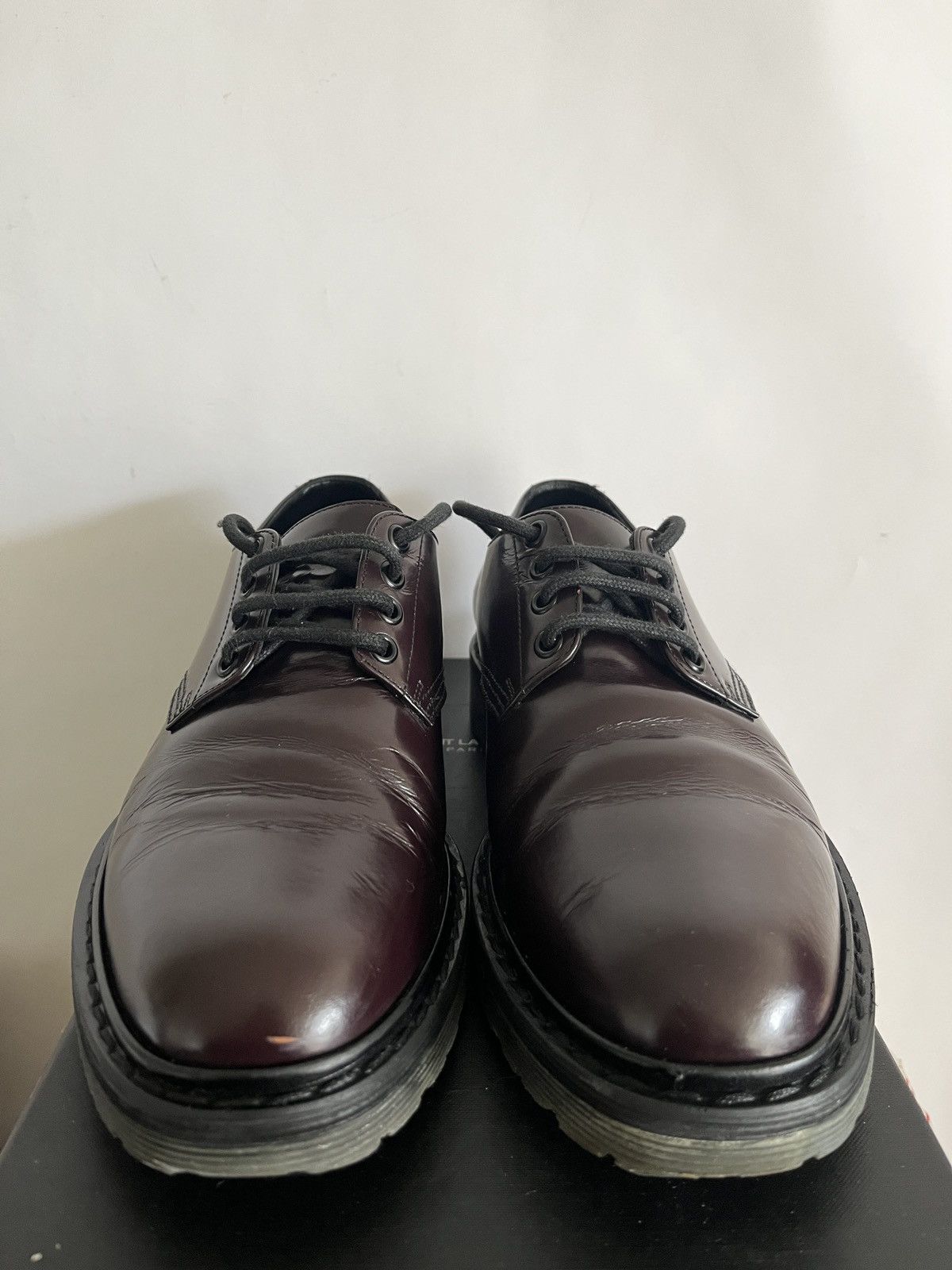 Hedi Slimane × Saint Laurent Paris FW15 Saint Laurent Paris Leather Military Dr Martens Slimane Size US 9 / EU 42 - 2 Thumbnail