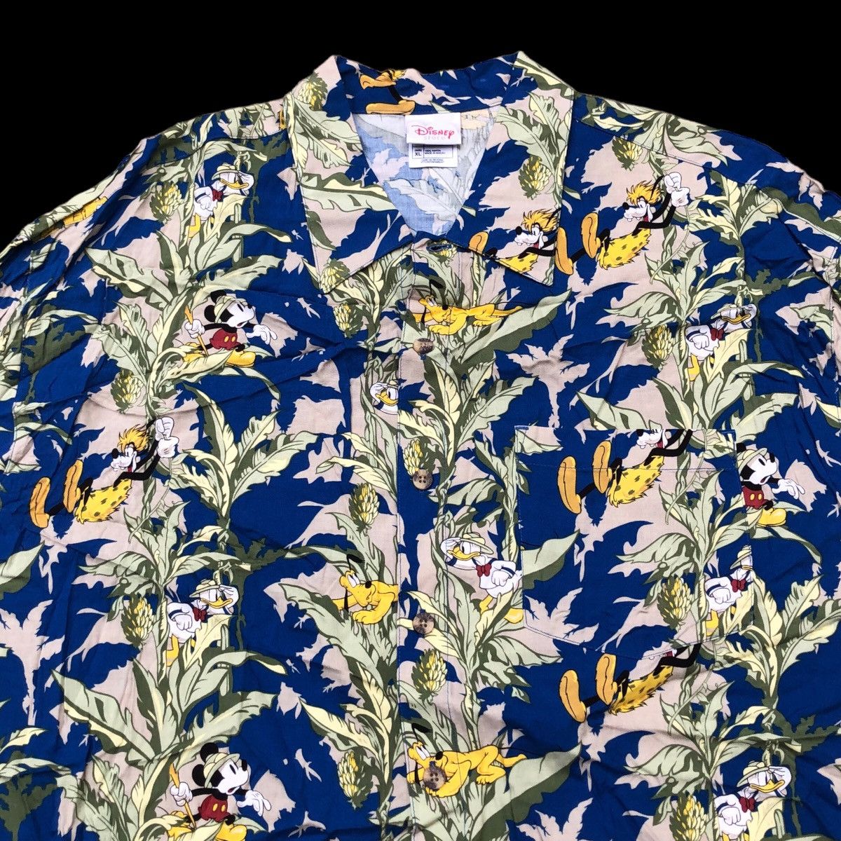 Disney Vintage Disney Mickey Donald Goofy Pluto Hawaiian Shirt XL Size US XL / EU 56 / 4 - 2 Thumbnail