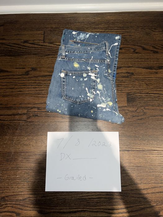 Vintage Vintage (Gap) Paint Jeans Grailed