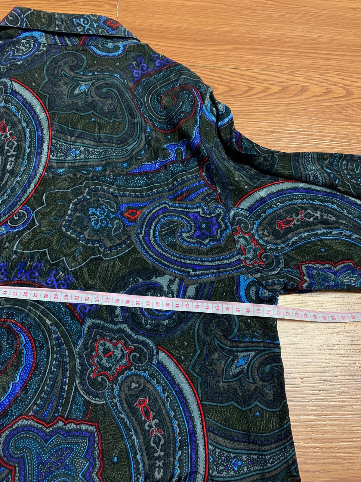 Jean Paul Gaultier Vtg Jean Paul Gaultier Paisley Silk Shirt Size M / US 6-8 / IT 42-44 - 8 Thumbnail