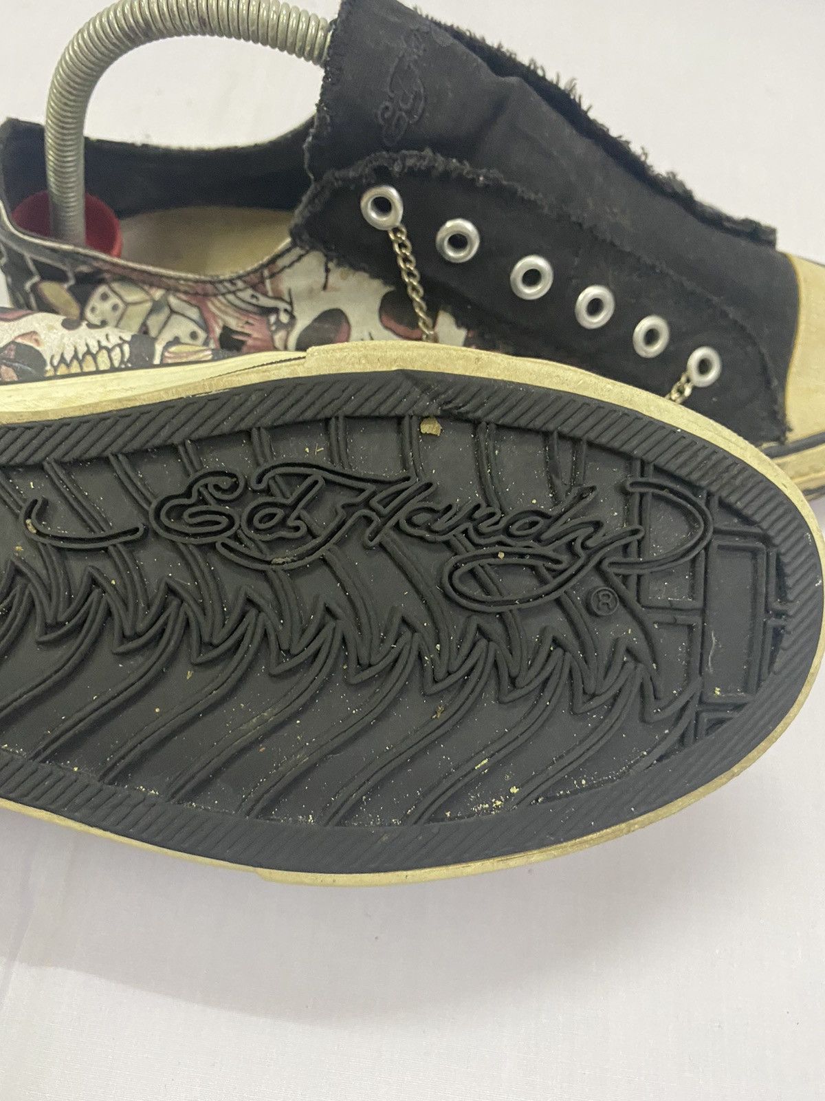 Art Comes First × Ed Hardy × Vintage Ed Hardy Skull Shoes Size US 9 / EU 42 - 12 Thumbnail