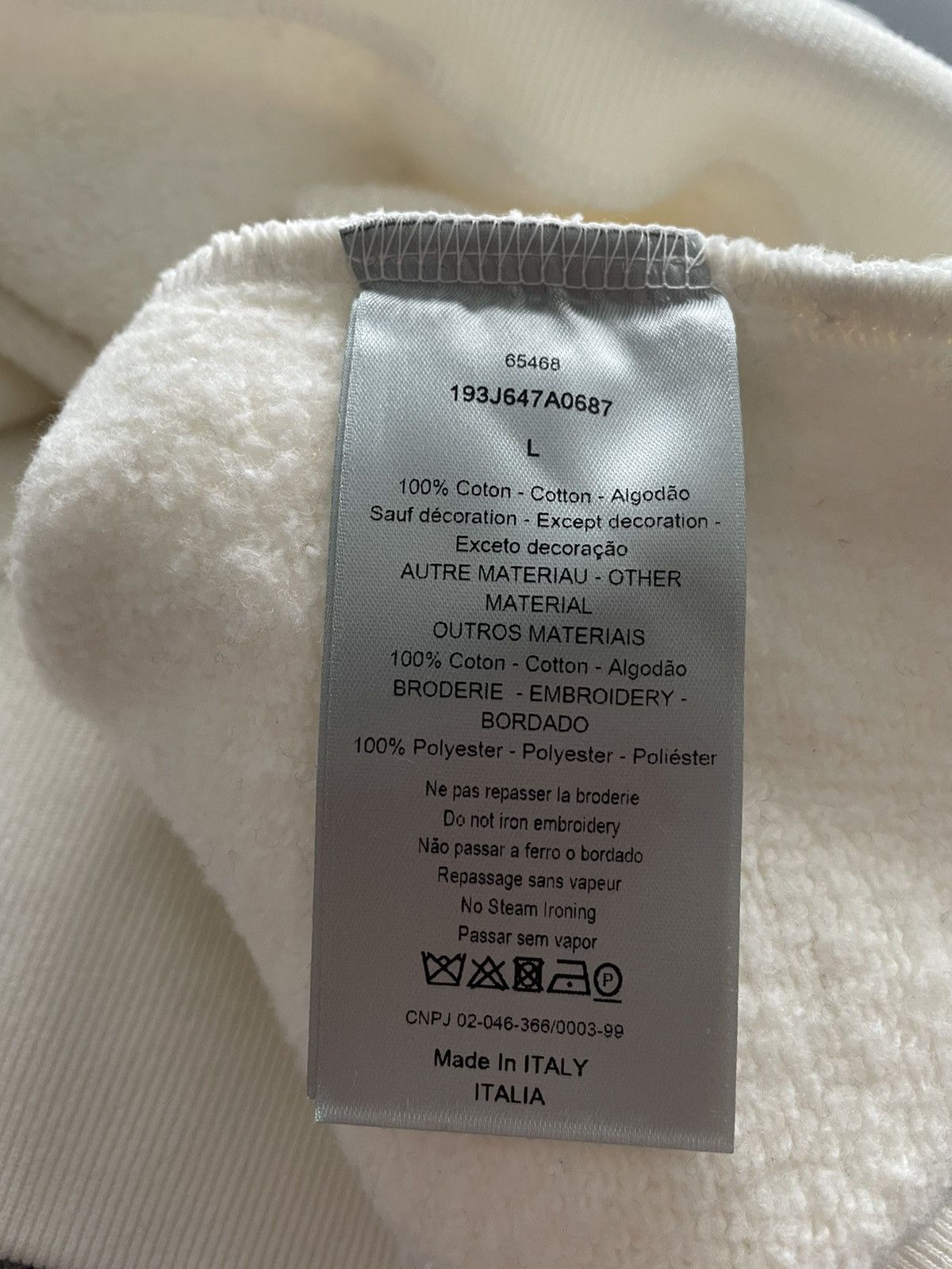 Dior Rare $2,300 Value Dior x Kenny Scharf Runway Logo Hoodie Size US L / EU 52-54 / 3 - 4 Thumbnail