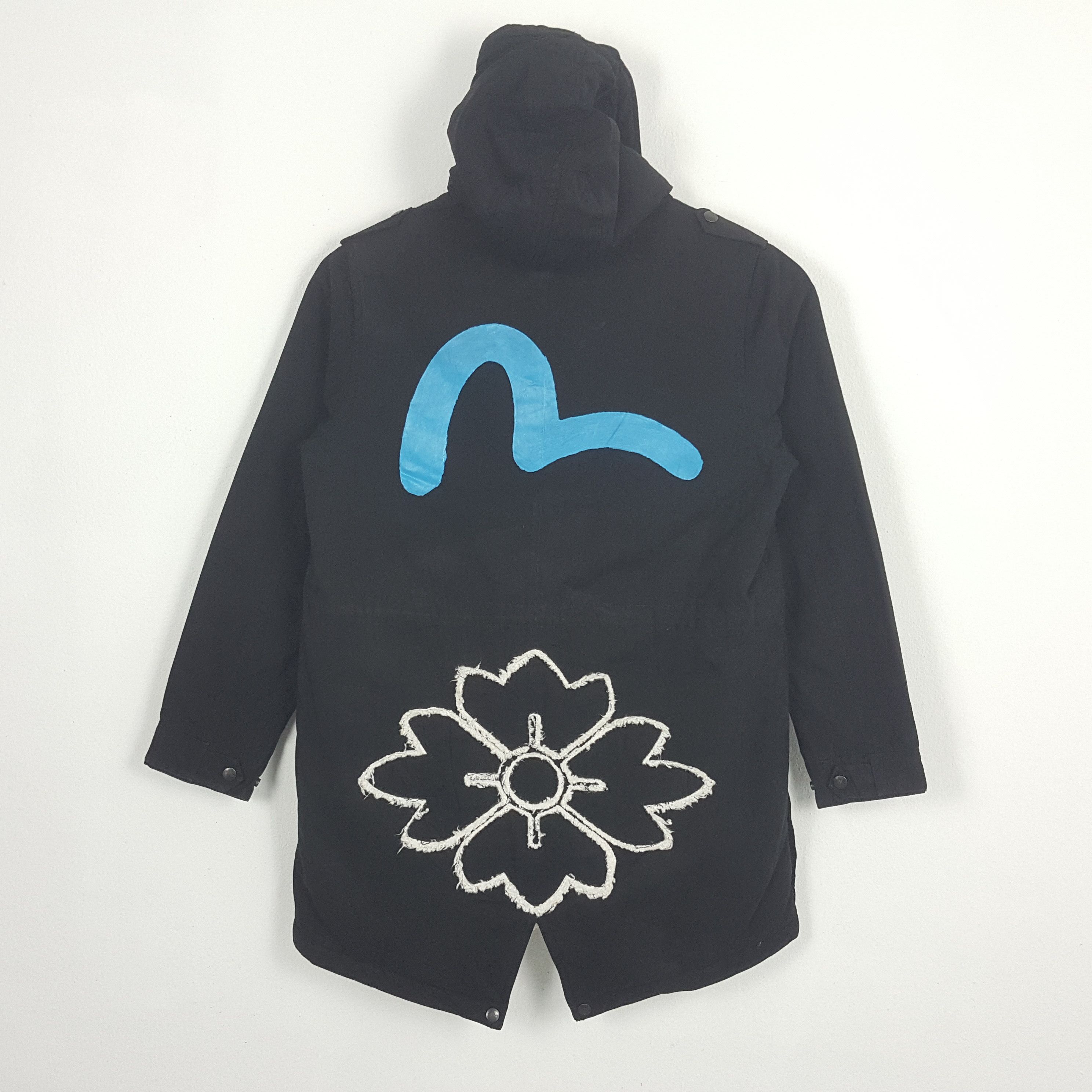 Japanese Brand × Vintage EVISU Japanese Brand Custom Art Parkas Jacket Size US M / EU 48-50 / 2 - 1 Thumbnail