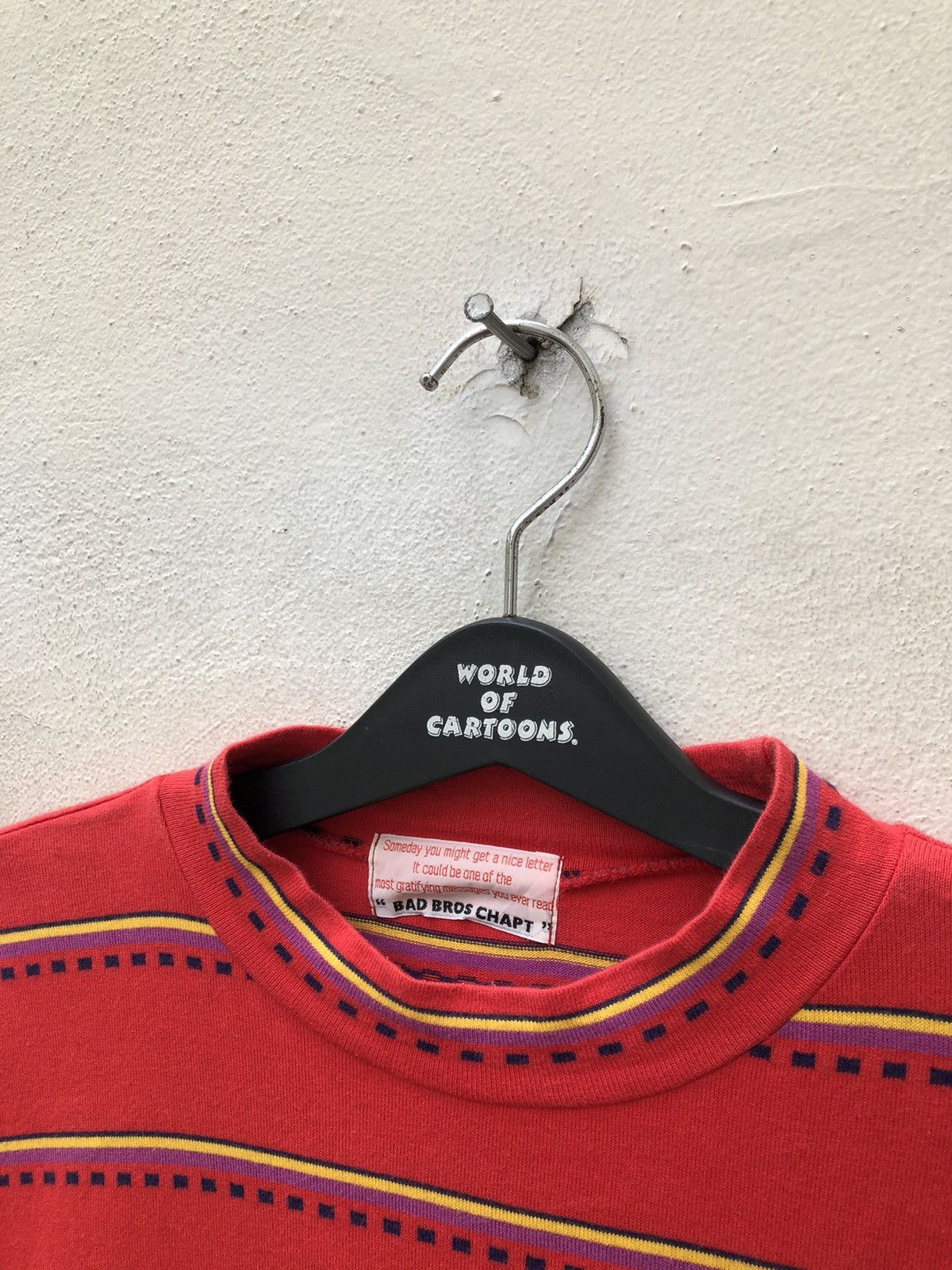 Vintage VTG 90s Bad Bros Chapt Narrow Striped Long Sleeve t shirt Size US M / EU 48-50 / 2 - 5 Thumbnail