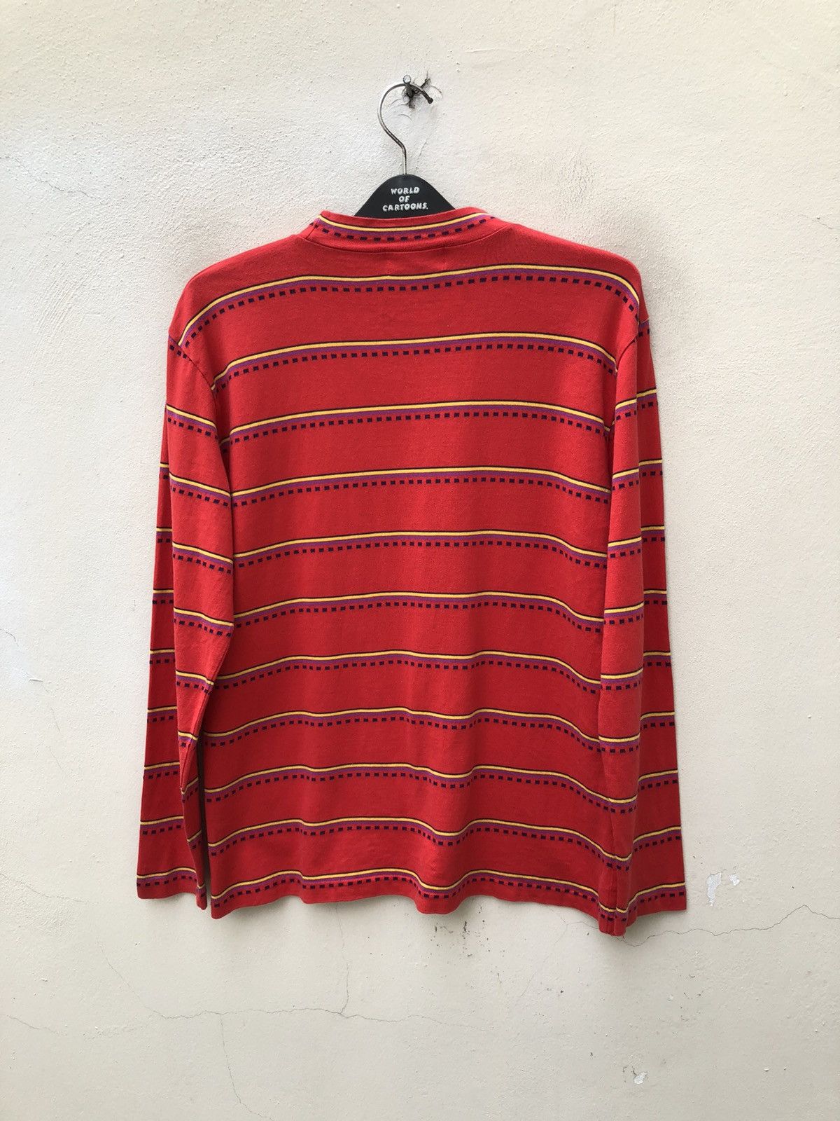 Vintage VTG 90s Bad Bros Chapt Narrow Striped Long Sleeve t shirt Size US M / EU 48-50 / 2 - 8 Thumbnail