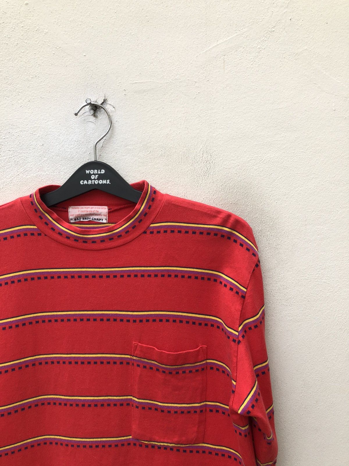 Vintage VTG 90s Bad Bros Chapt Narrow Striped Long Sleeve t shirt Size US M / EU 48-50 / 2 - 3 Thumbnail