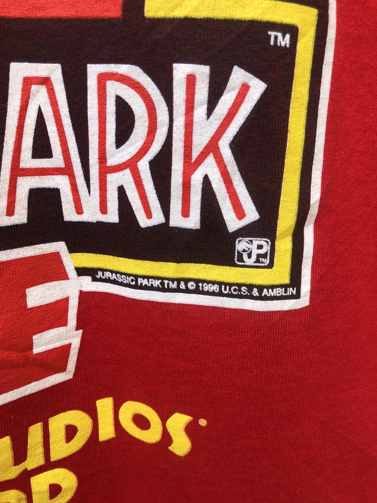 Universal Studios Vintage 1996 Jurassic Park THE RIDE Sci-Fi Movie t shirt Size US XL / EU 56 / 4 - 4 Thumbnail