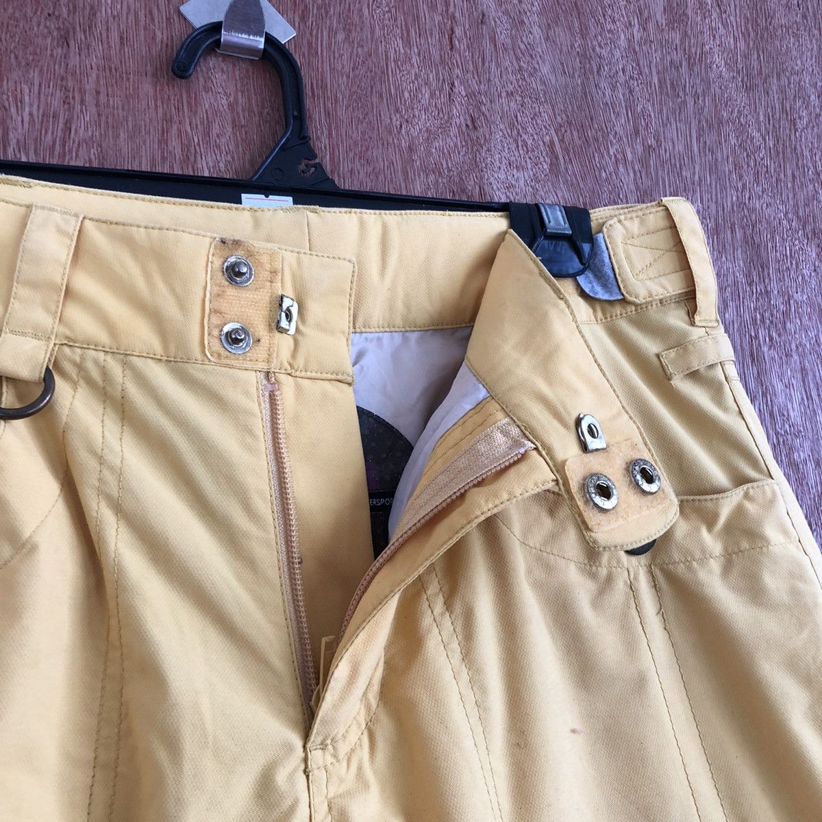 Japanese Brand D Roxy Yellow Multipocket Tactical Cargo Pants #c1123 Size 27" / US 4 / IT 40 - 8 Thumbnail
