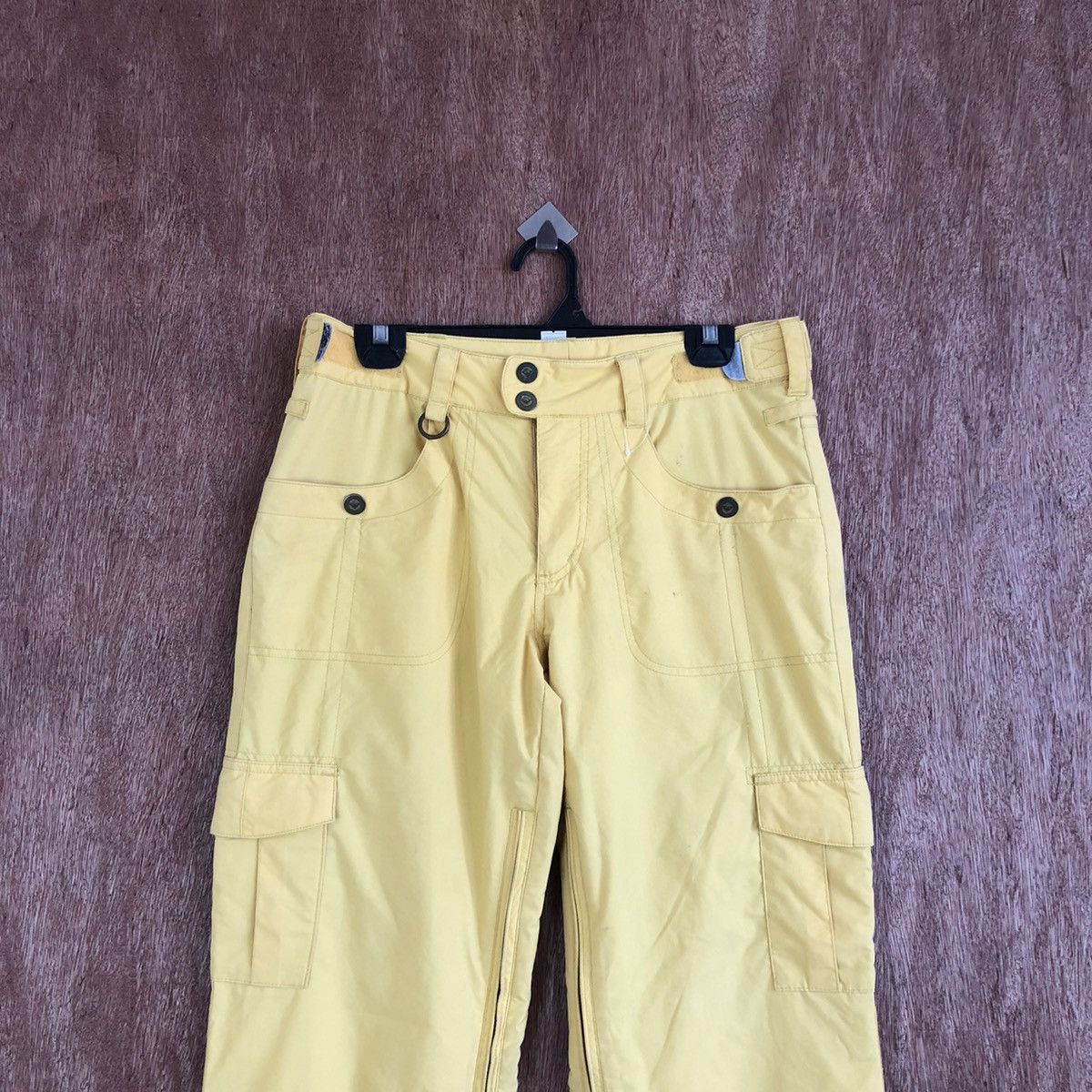 Japanese Brand D Roxy Yellow Multipocket Tactical Cargo Pants #c1123 Size 27" / US 4 / IT 40 - 2 Thumbnail
