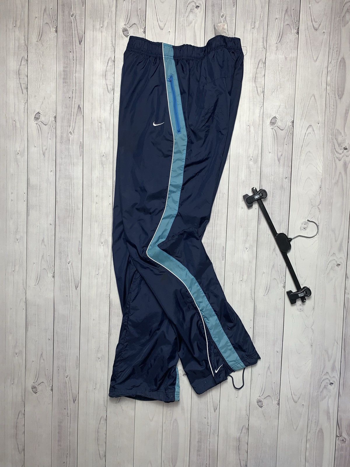 Nike × Vintage Vintage Nike drill joggers pants size M line rare Size US 32 / EU 48 - 4 Thumbnail
