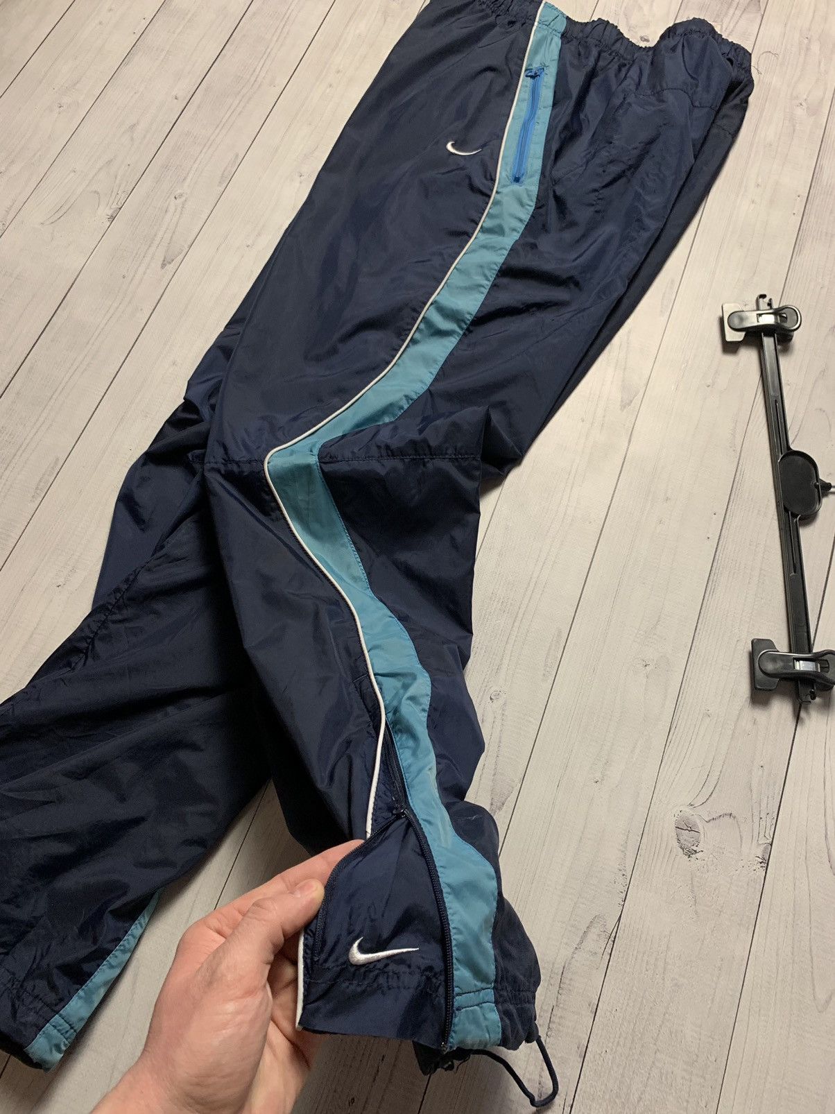 Nike × Vintage Vintage Nike drill joggers pants size M line rare Size US 32 / EU 48 - 5 Thumbnail
