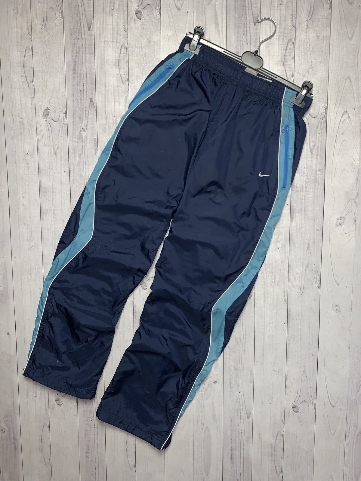 Nike × Vintage Vintage Nike drill joggers pants size M line rare Size US 32 / EU 48 - 1 Thumbnail