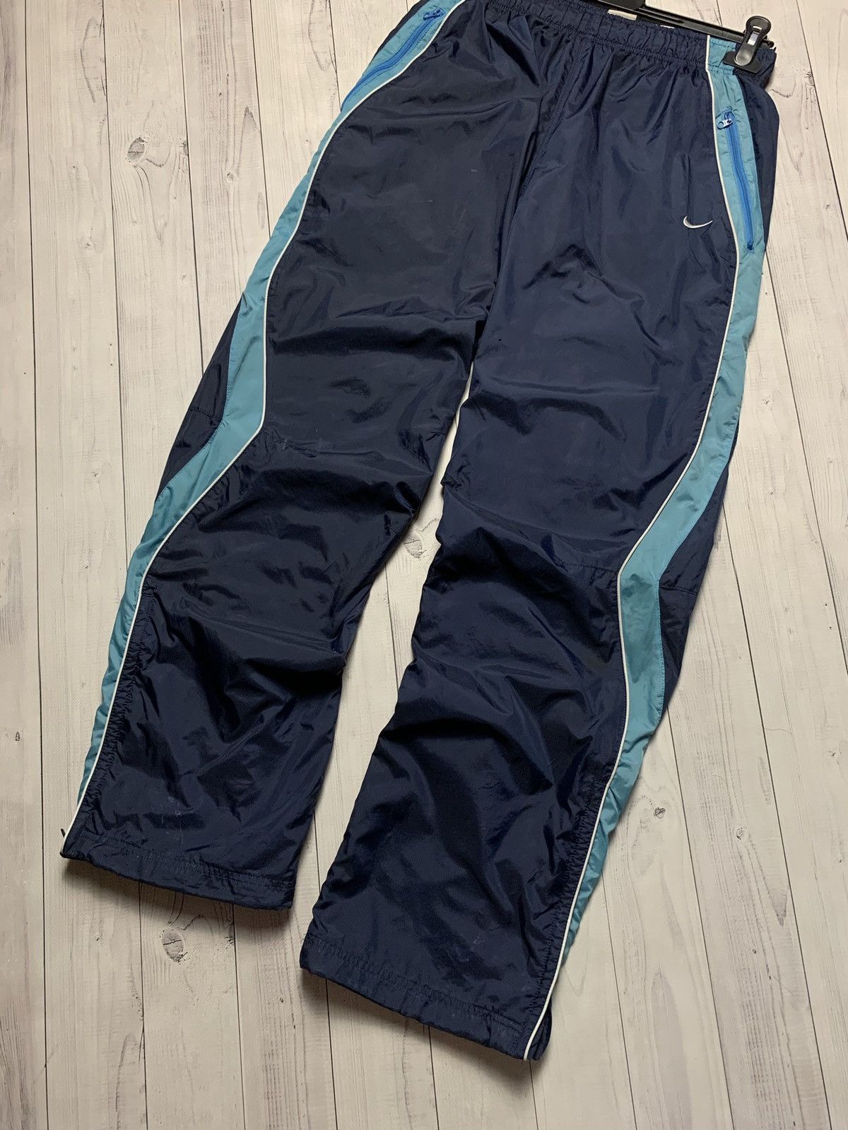 Nike × Vintage Vintage Nike drill joggers pants size M line rare Size US 32 / EU 48 - 2 Thumbnail