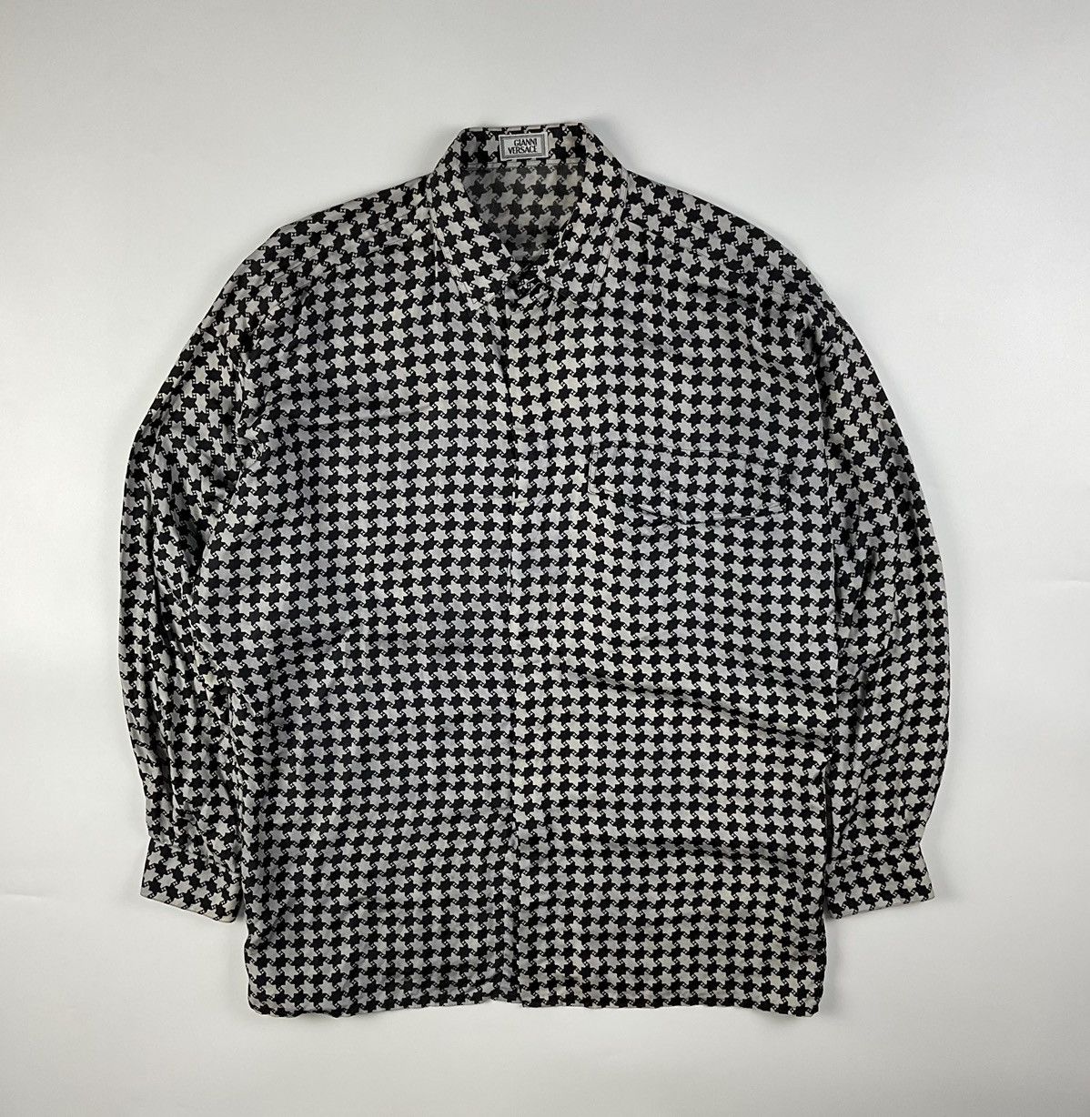 Versace 90's Gianni Versace Printed Silk Shirt Size US M / EU 48-50 / 2 - 1 Thumbnail