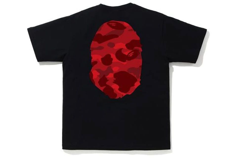 Bape BAPE Color Camo Big Ape Head T-Shirt Black/Red Size US XXL / EU 58 / 5 - 3 Thumbnail