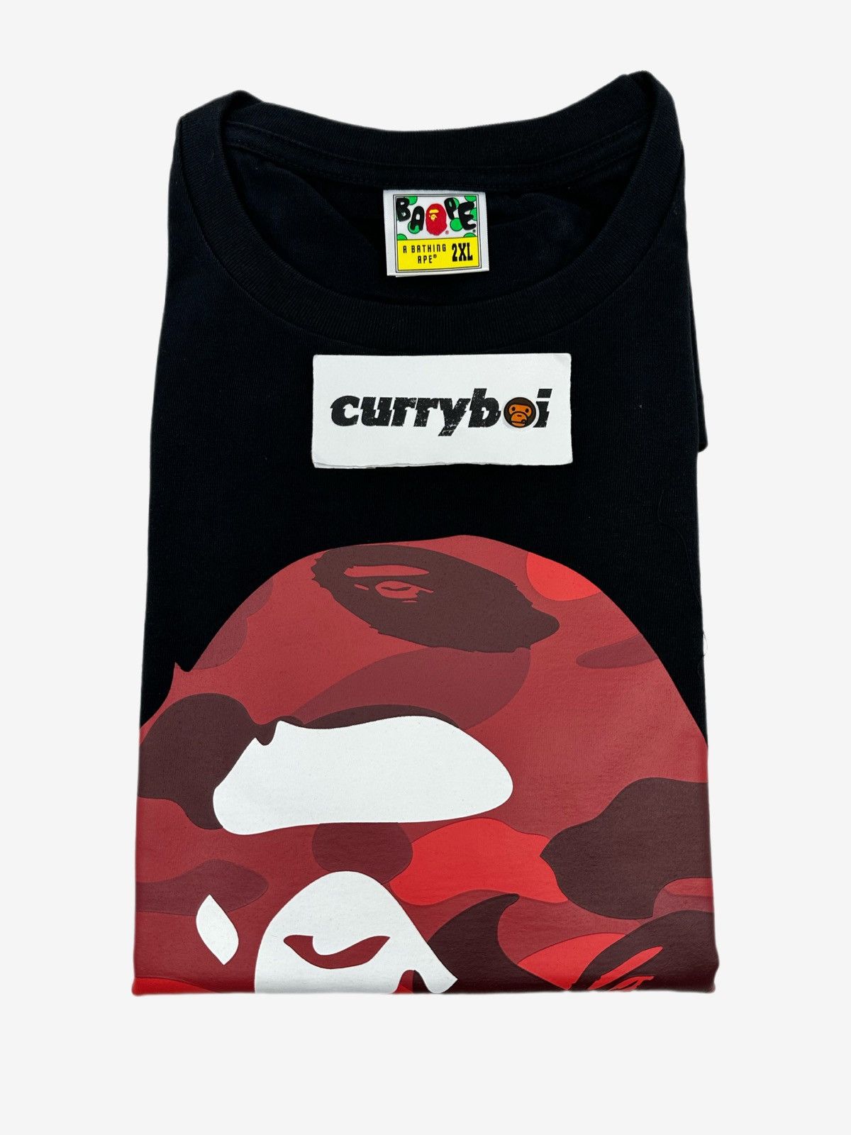 Bape BAPE Color Camo Big Ape Head T-Shirt Black/Red Size US XXL / EU 58 / 5 - 4 Thumbnail