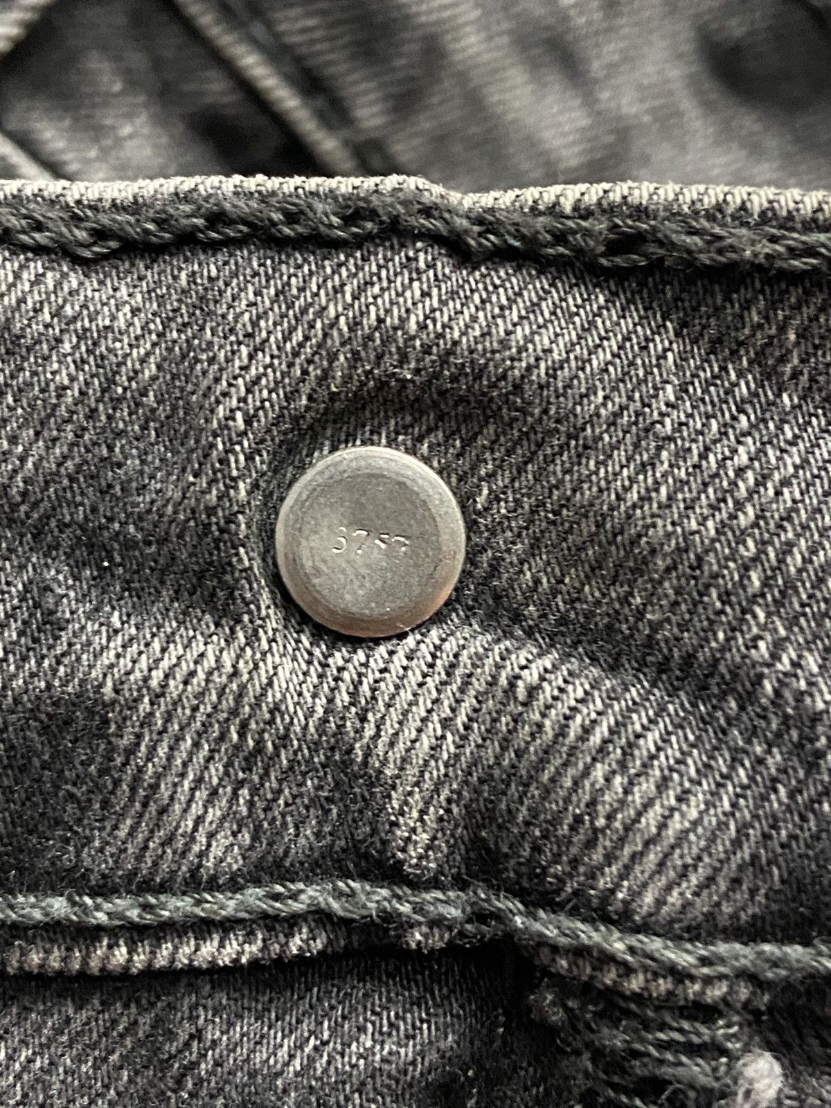 Levi's × Vintage Vintage Levi’s 519 Distressed Skinny Grey Denim Pants 30X34 Size US 30 / EU 46 - 22 Thumbnail