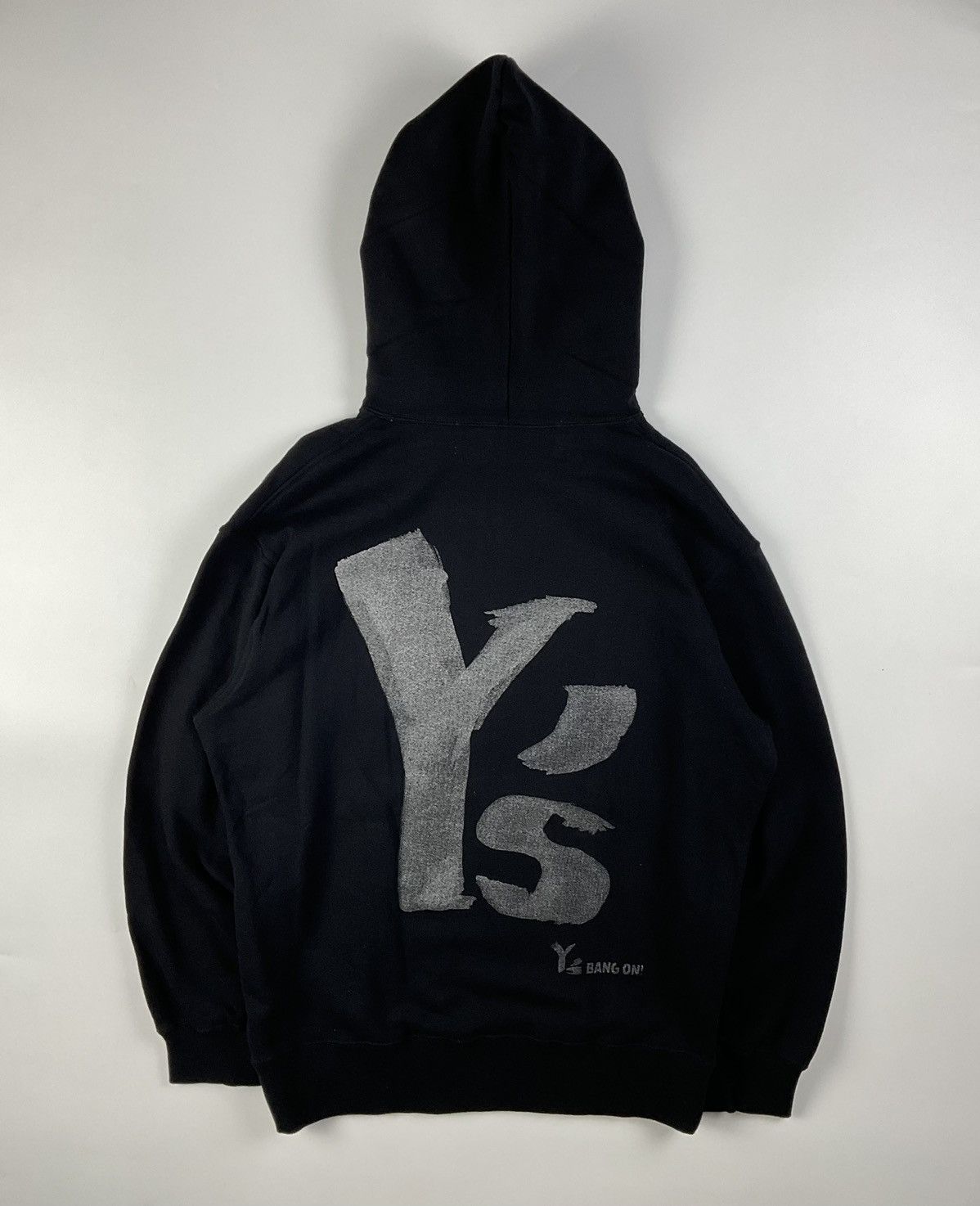 image of Y's - Yohji Yamamoto - Y's Logo Hoodie in Black, Men's (Size Medium)