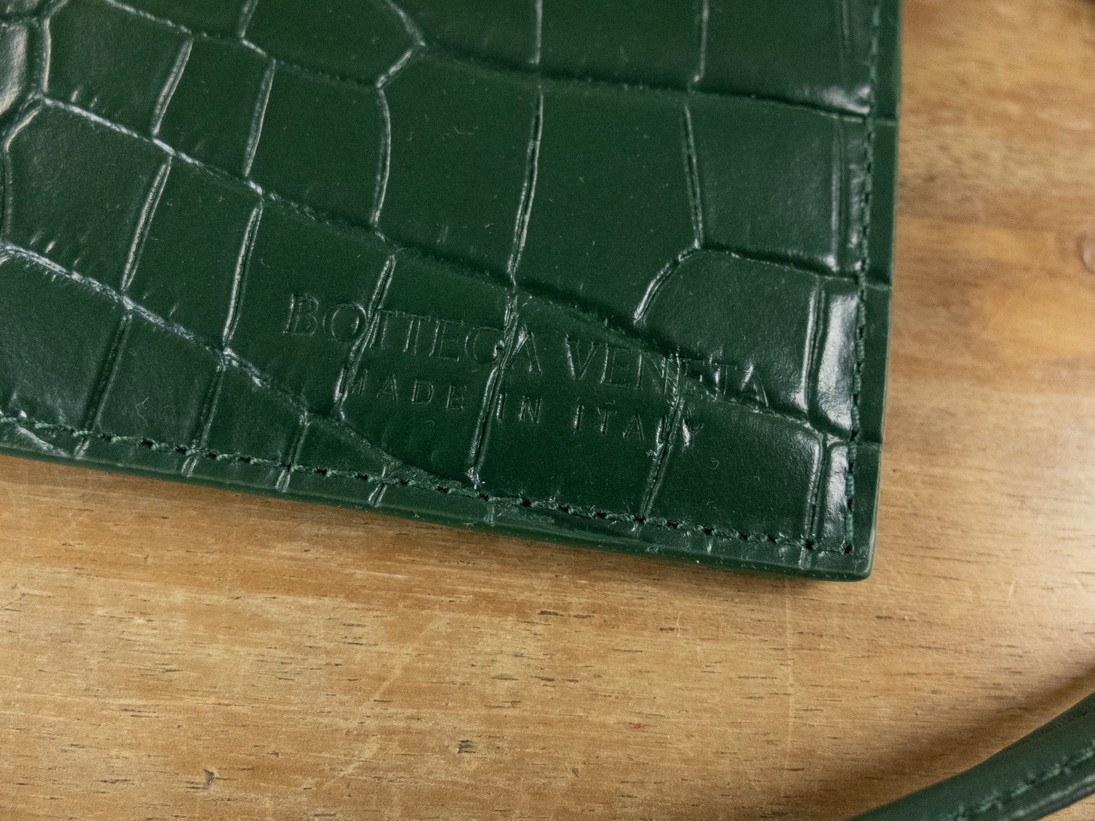 Bottega Veneta BOTTEGA VENETA Doll green croc effect leather handbag bag Size ONE SIZE - 13 Thumbnail