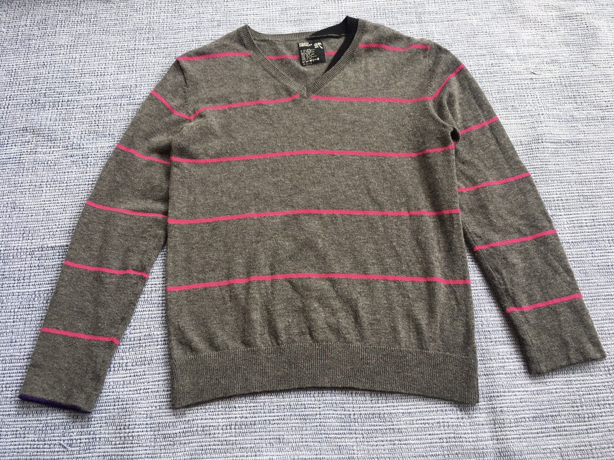 image of Ppfm Stripe Mohair Knitwear in Grey Stripes, Men's (Size Medium)
